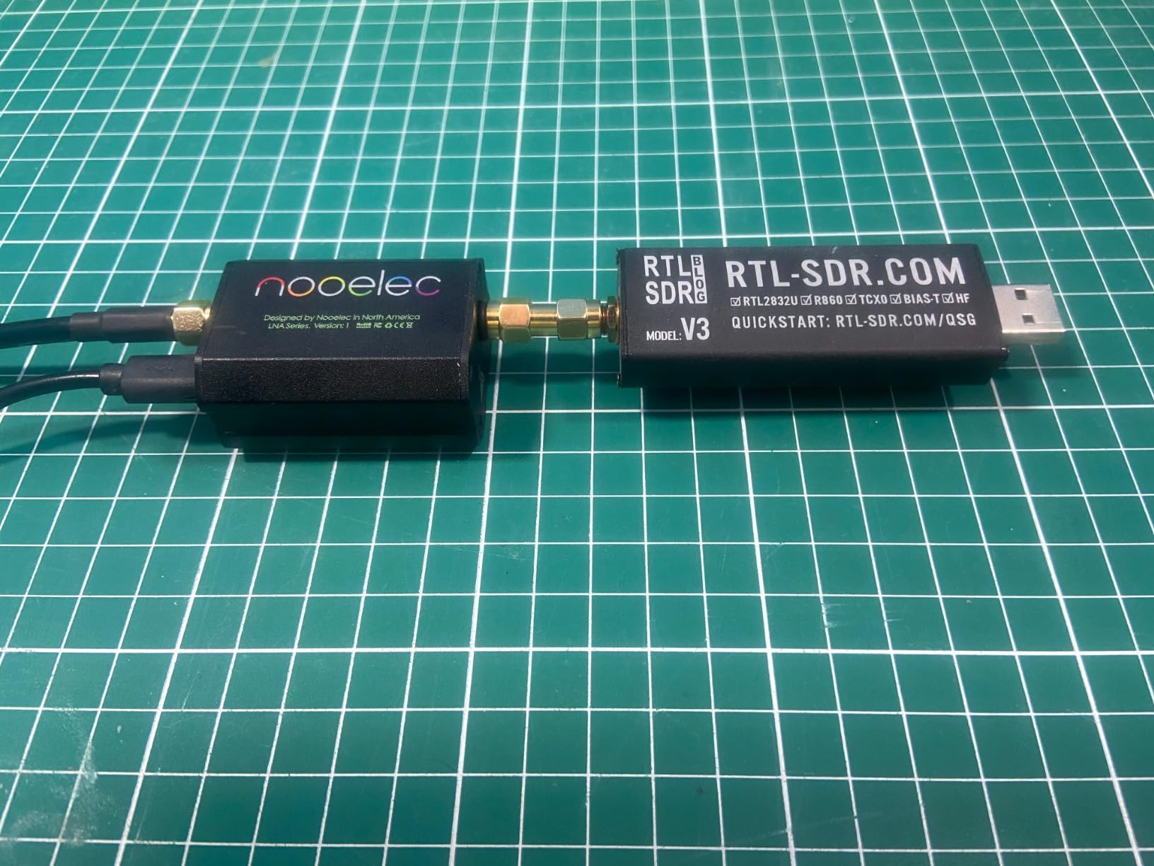 Nooelec Lana WB - Ultra-Low Noise Amplifier (LNA) Module for RF & Software Defined Radio (SDR) with Enclosure & Accessories. Wideband 300MHz-8000MHz Frequency Capability w/BiasTee & USB Power Options customer photo 1