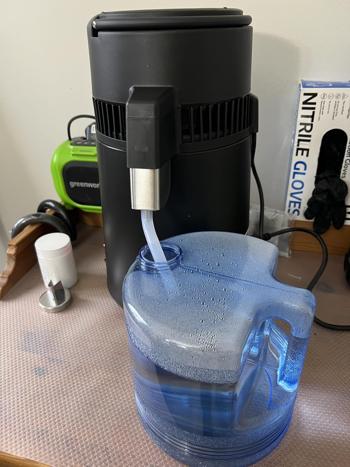 VEVOR Water Distiller, 4L/ 1.05 Gallon Pure Water Distilling for Home Countertop, 750W Distilled Water Maker, 304 Stainless Steel Interior Stiller Water Making Machine to Make Clean Water, Black customer photo 2