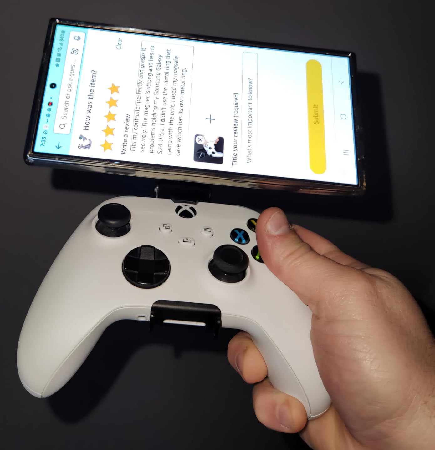 NBCP Controller Mount for Switch - Gaming Holder, MagSafe Phone Clip for Switch & Switch Lite Pro Controller customer photo 2