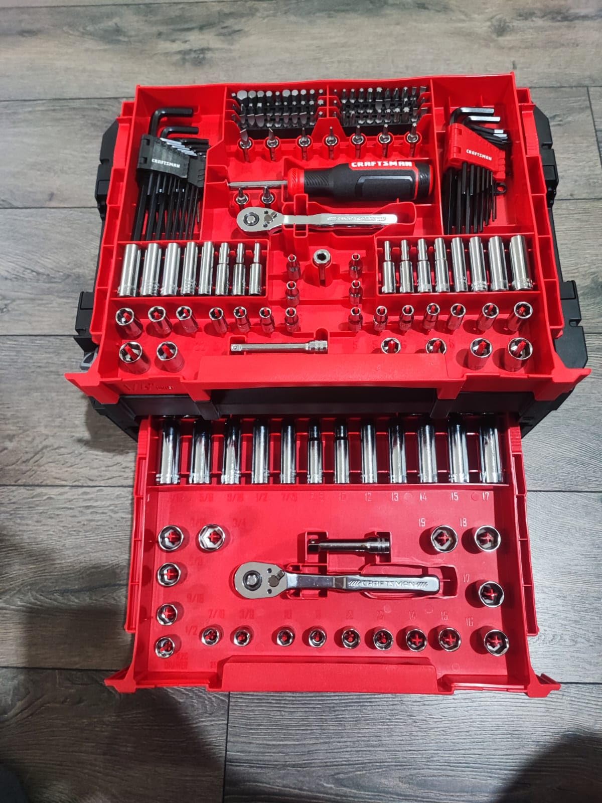 262-Piece Mechanic Tool Set with 3-Drawer VERSASTACK Box, SAE and Metric Socket Set, Car and Motorcycle Tool Kit (CMMT45309) customer photo 1