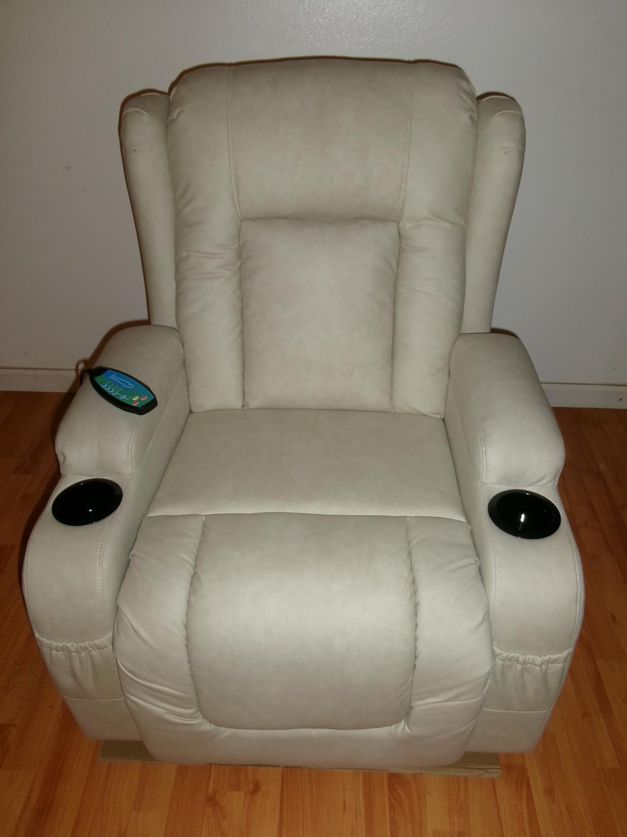Best Choice Products PU Leather Electric Power Lift Chair, Recliner Massage Chair, Adjustable Furniture for Back, Legs w/ 3 Positions, USB Port, Heat, Cupholders, Easy-to-Reach Side Button - Cognac customer photo 1