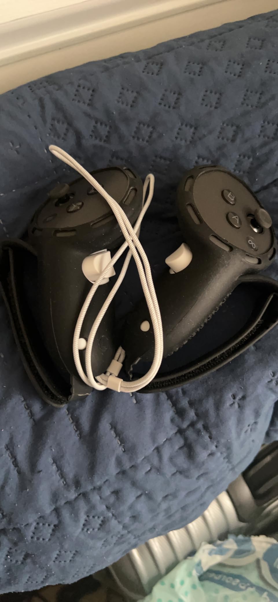 SUPERUS Controller Grips Cover for Meta Quest 3S/Quest 3, Anti-Slip Texture - VR Accessories Compatible with Quest 3S/Quest 3, Silicone Controller Grips Cover with Adjustable Knuckle Straps customer photo 2