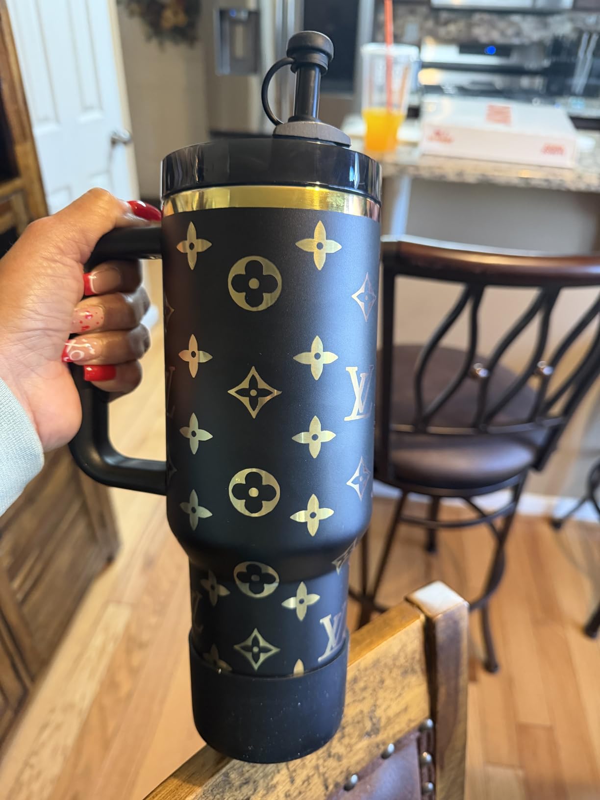 STANLEY Quencher H2.0 Tumbler with Handle and Straw 40 oz Flowstate 3-Position Lid Cup Holder Compatible for Travel Insulated Stainless Steel Cup BPA-Free Rose Quartz 2.0 customer photo 2