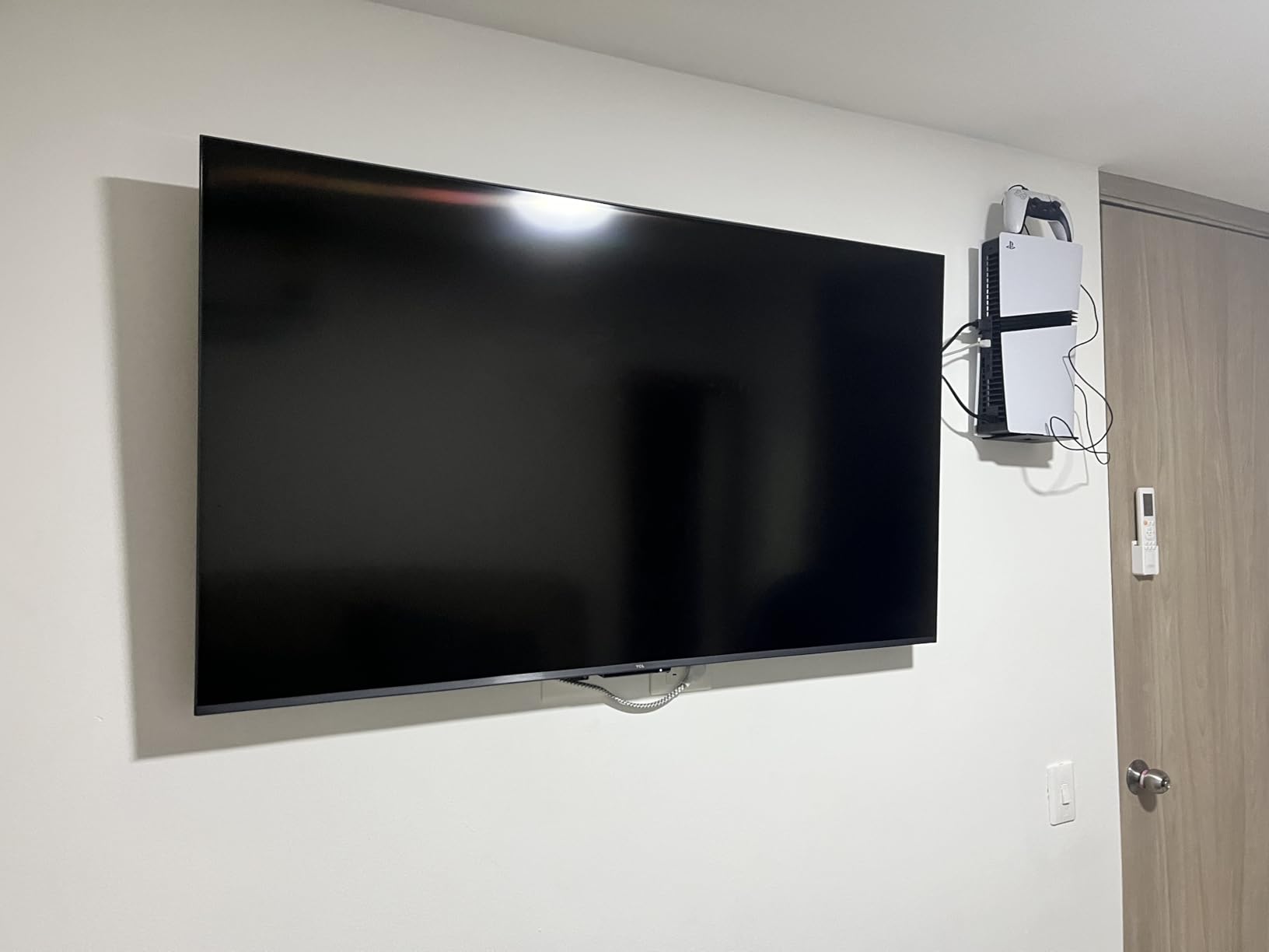 HumanCentric Wall Mount Compatible with PS5 Original, Slim, and Pro Editions, Both Digital and Disc Versions, Metal Bracket Mounting Kit Hides Console or Mount on Wall, Works on Any Side customer photo 1