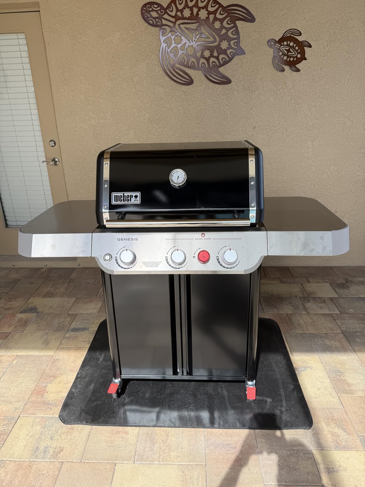 Weber Genesis E-325 Liquid Propane Gas Grill for Outdoor Cooking, 3 Burners, Black - Porcelain-Enameled, Cast-Iron Grates, PureBlu Burners & Sear Zone customer photo 2