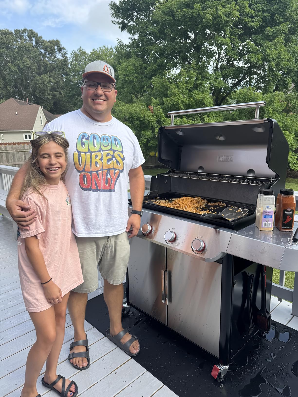 Weber Genesis S-415 Liquid Propane Gas Grill for Outdoor Cooking, Stainless Steel, 4 Burners - Stainless Steel Cooking Grates & PureBlu Burners customer photo 2