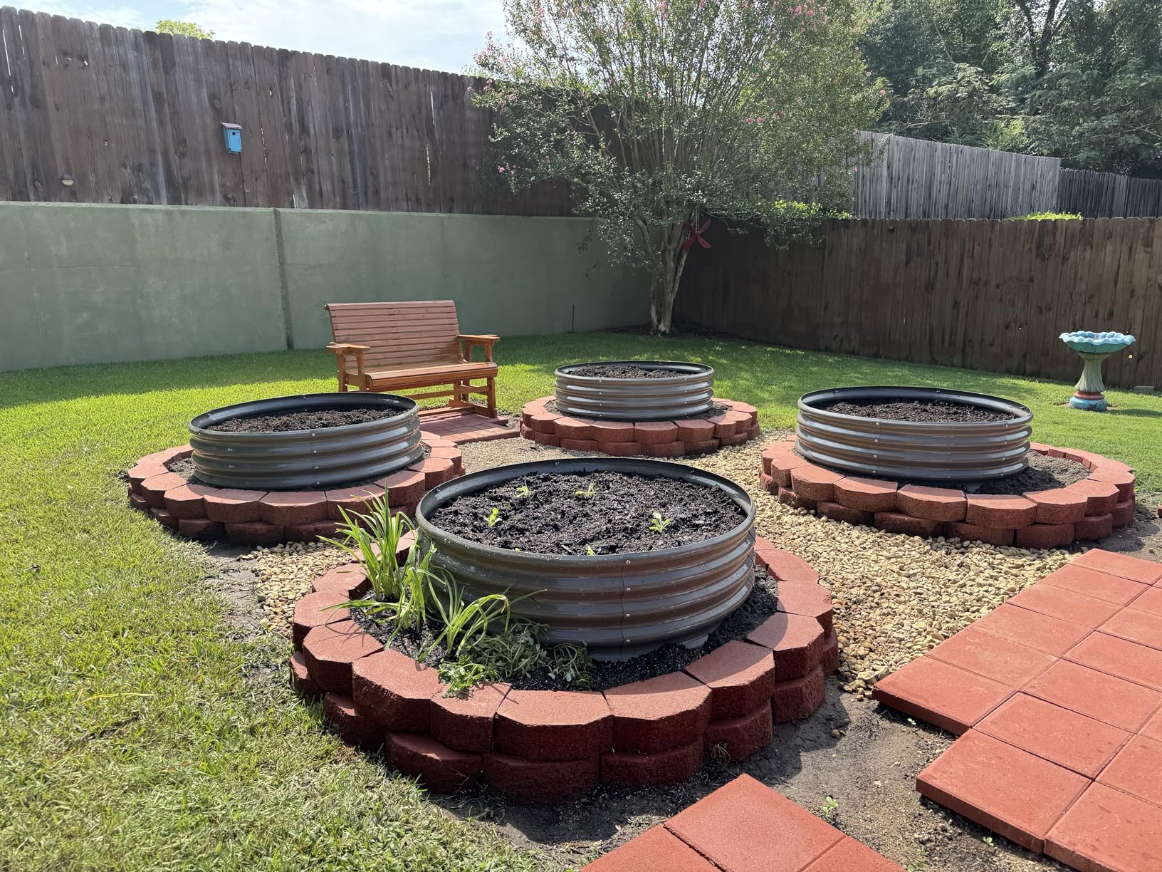 A ANLEOLIFE 8x4x2ft Galvanized Raised Garden Bed Kit, Oval Metal Deep Root Planters for Outdoor Plants Vegetables Flowers Herb, Large Bottomless, 478 Gallon Capacity - Quartz Grey customer photo 2