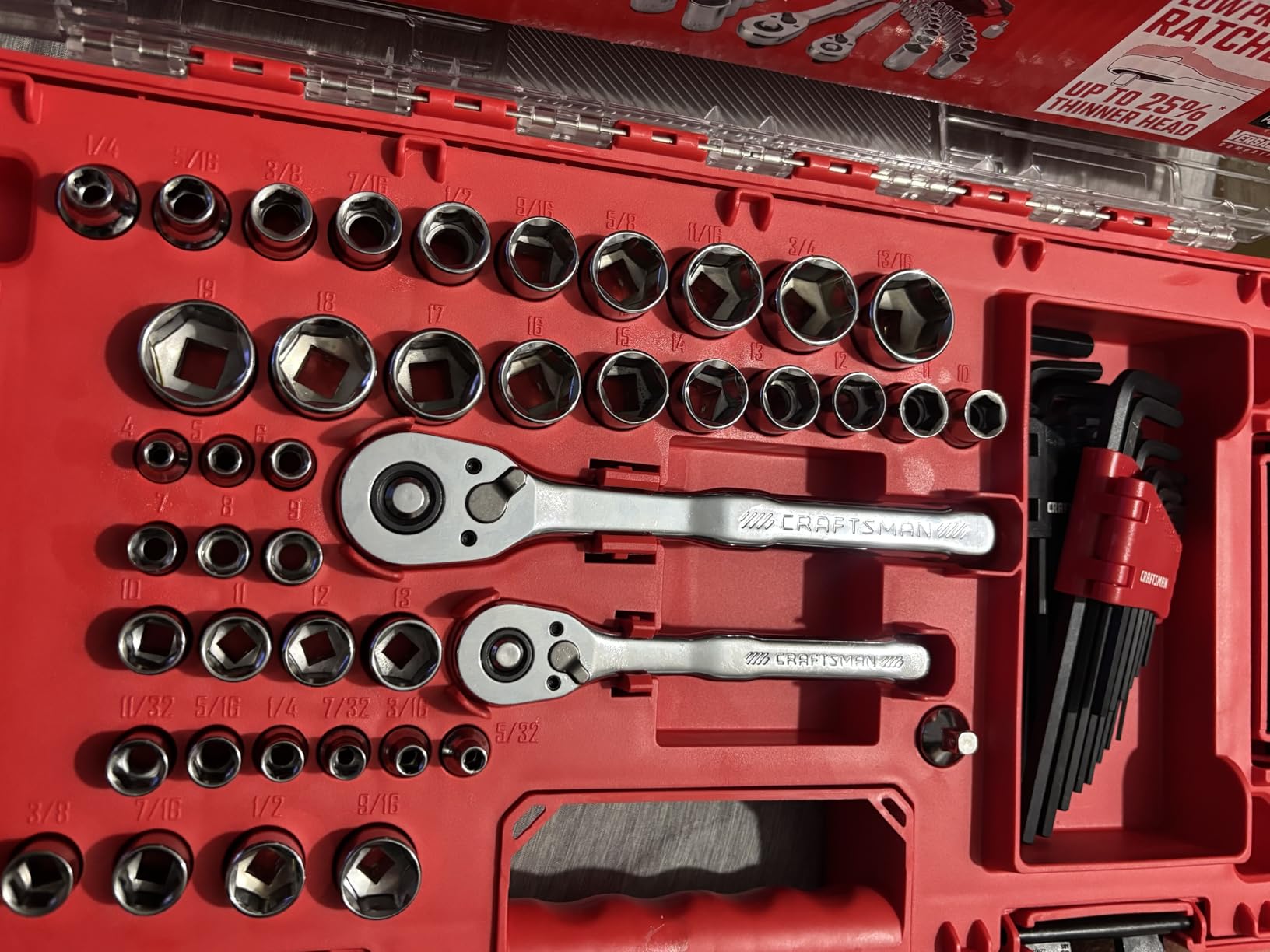 CRAFTSMAN Versastack Mechanics Tool Set, 1/4 and 3/8 Inch Drive, 71 Piece (CMMT45171) customer photo 1