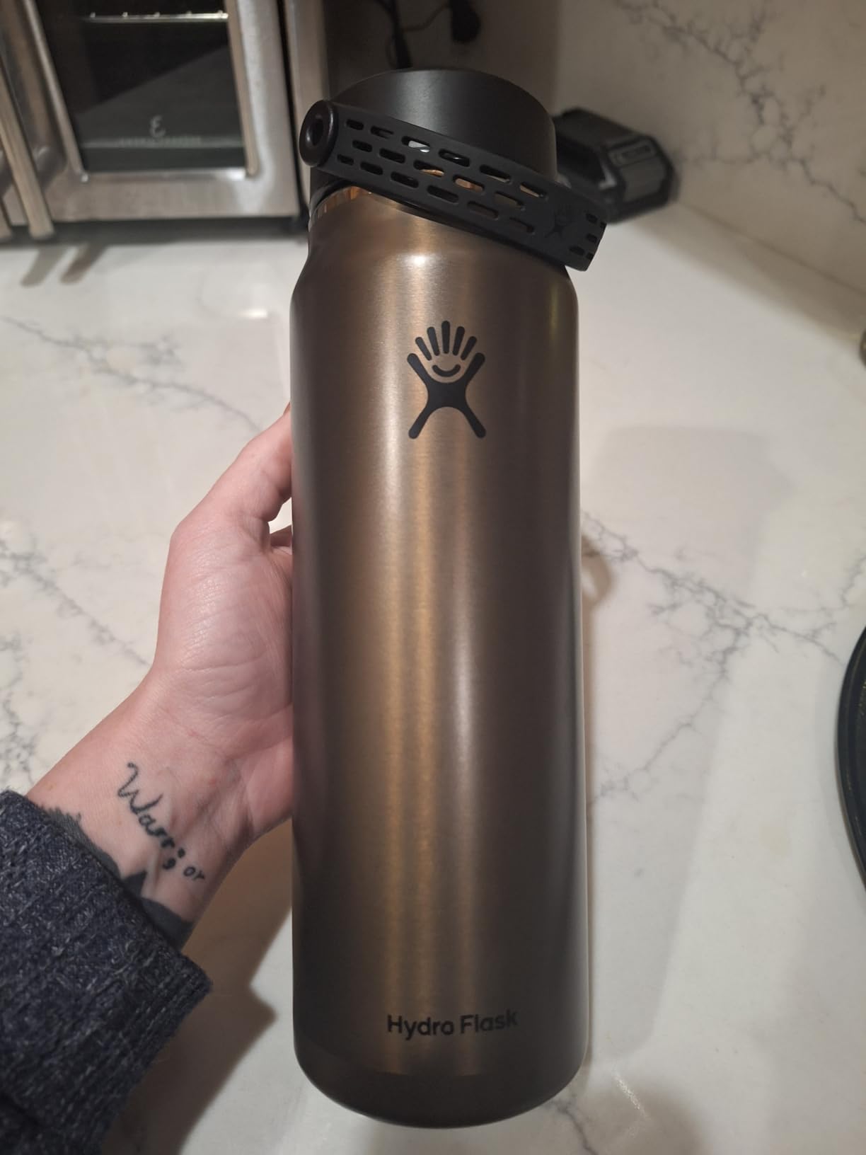 Hydro Flask 40 Oz Lightweight Trail Series Wide Flex Cap Serpentine - Hiking Water Bottle customer photo 1