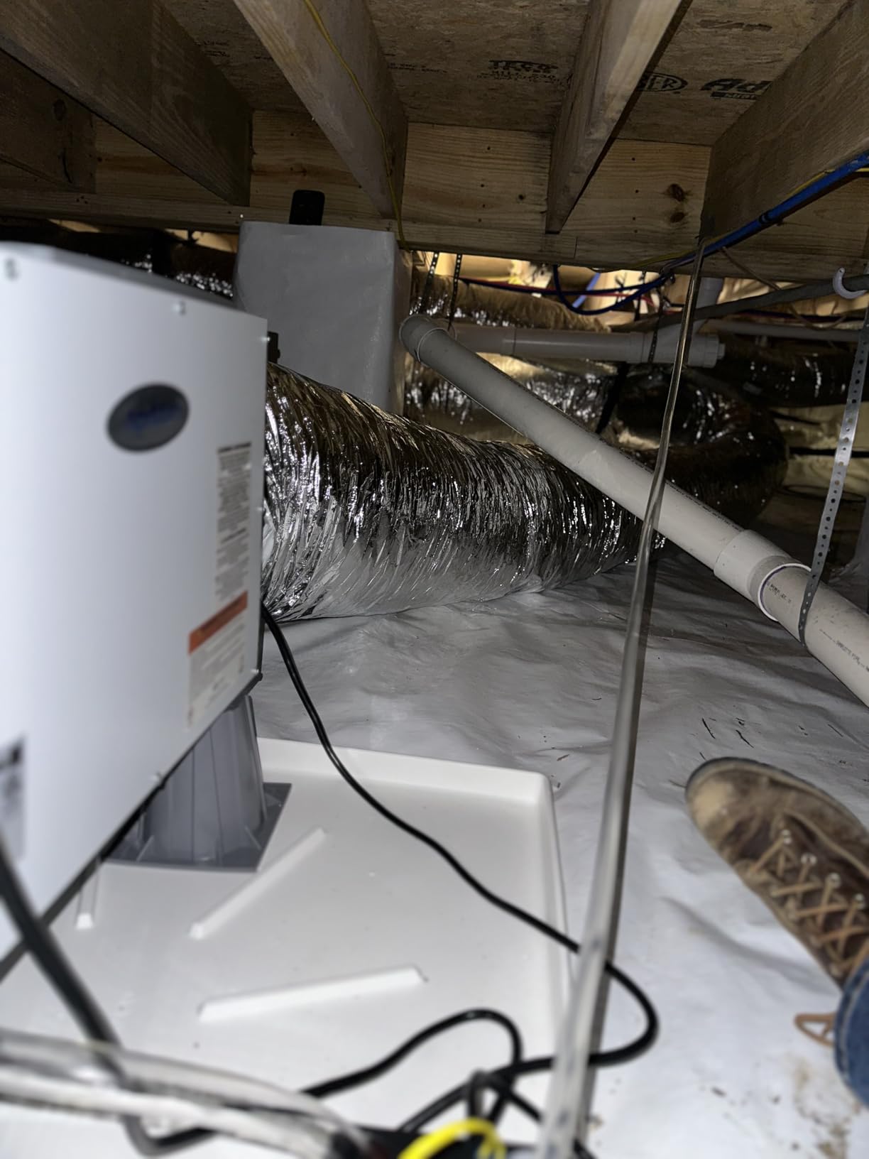 AprilAire E080 Pro Dehumidifier Bundle - 80 Pint Whole House Dehumidifier - Full Complete Kit - Crawl Spaces, Basements, Whole Homes, Commercial up to 4,400 sq. ft - 5 Year Warranty Included customer photo 2