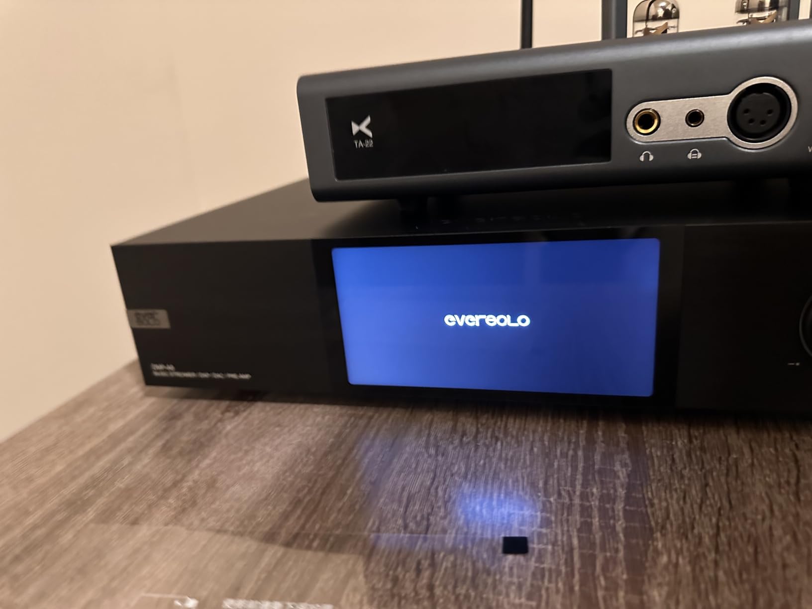 EVERSOLO DMP-A8 Music Streamer,DAP,DAC,Preamp,4GDDR4 +64GeMMC AK4191EQ+AK4499EX,ARC Input,IIS Output,UV Meters,spectrums,Parametric EQ,Pre AMP+10dB Analog gain,DSD512 PCM768kHz/32bit Black customer photo 1