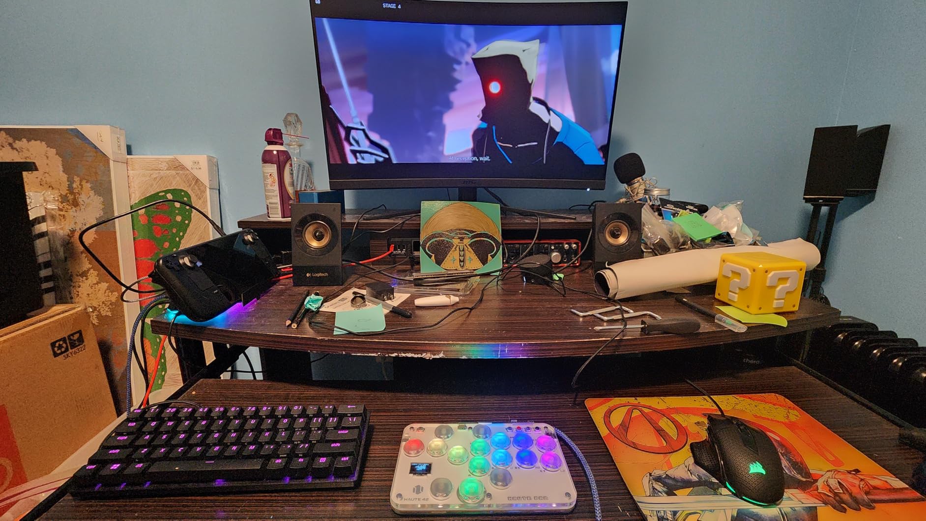 Sehawei Haute42 Arcade Stick S16 All-Button Gamerfinger with Custom RGB & Turbo Functions, Arcade Controller Street Fight for PC/Ps3/Ps4/Switch/Steam Game Keyboard-Supports Hot Swap & SOCD customer photo 1