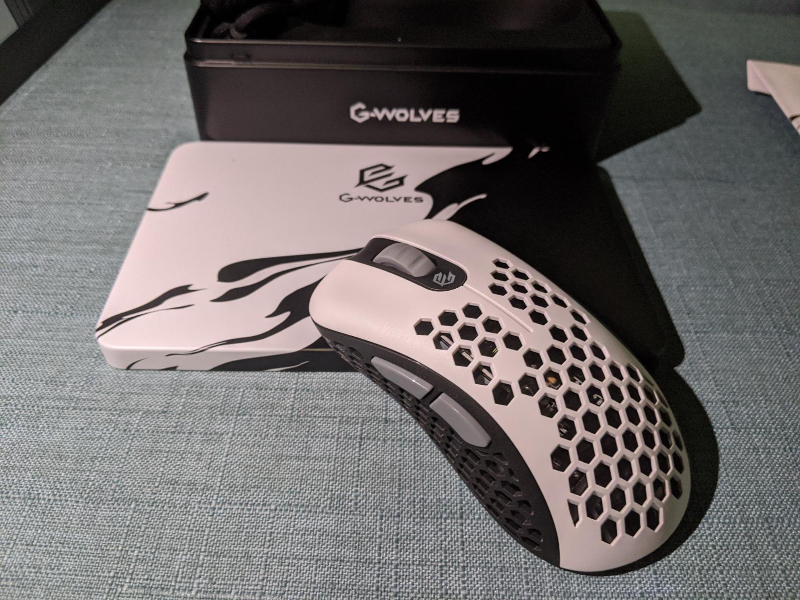 Gwolves Skoll Mini SK-S Black 50g Ultralight Weight Honeycomb Design Ergonomic Gaming Mouse with 3389 Sensor customer photo 1