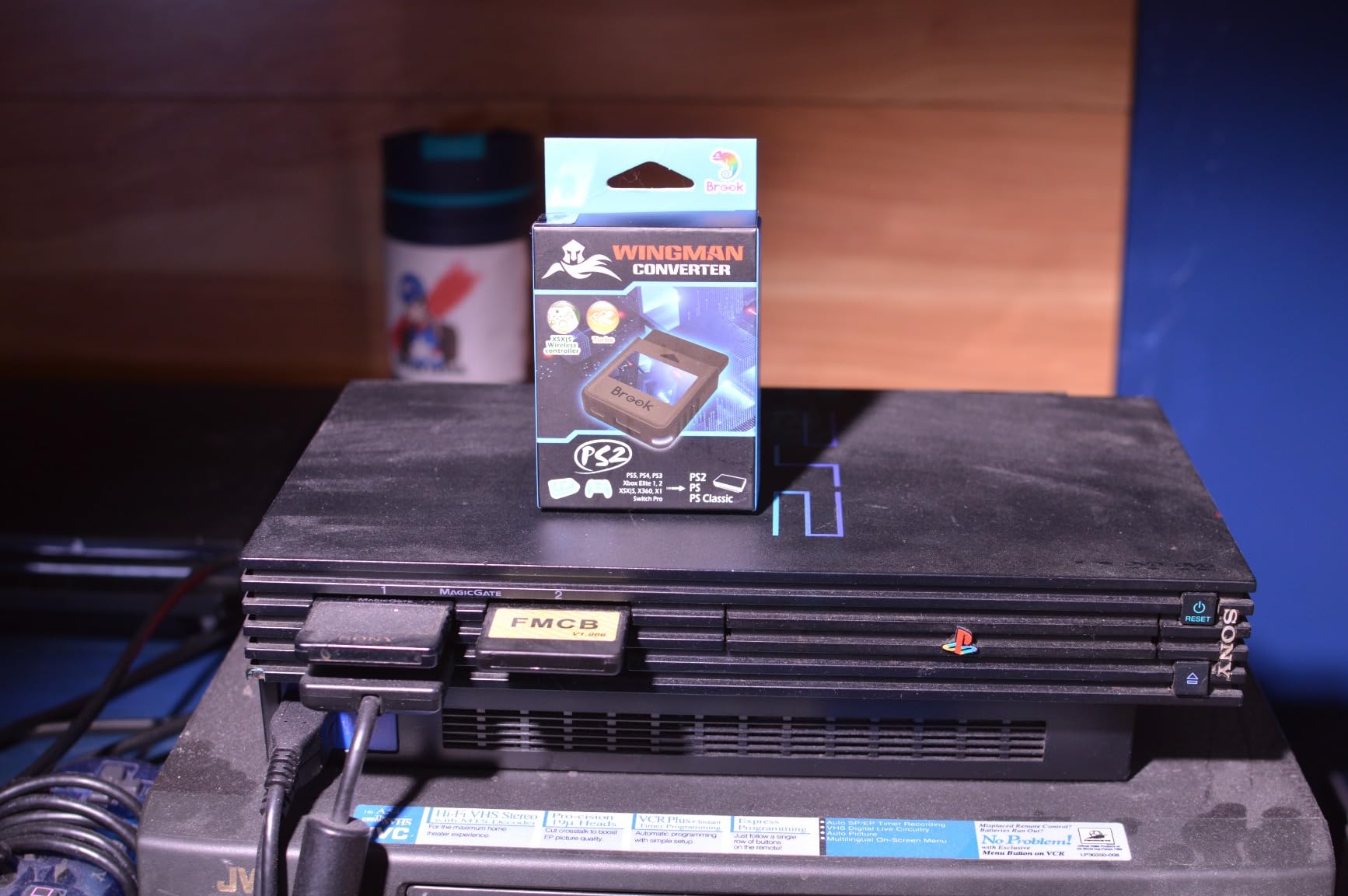 Brook Wingman PS2 Converter Wireless Adapter for PS4/PS3 to PS2/PS1/PS Classic, Supports Xbox & Switch Controllers, Retro Gaming Adapter with Keychain [Exclusive Version] customer photo 1