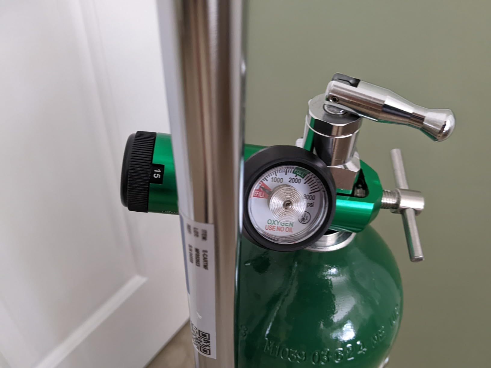 Medfex Oxygen Tank Complete Set - USA Made | 680 Liter Capacity - Standard Size Kit customer photo 5