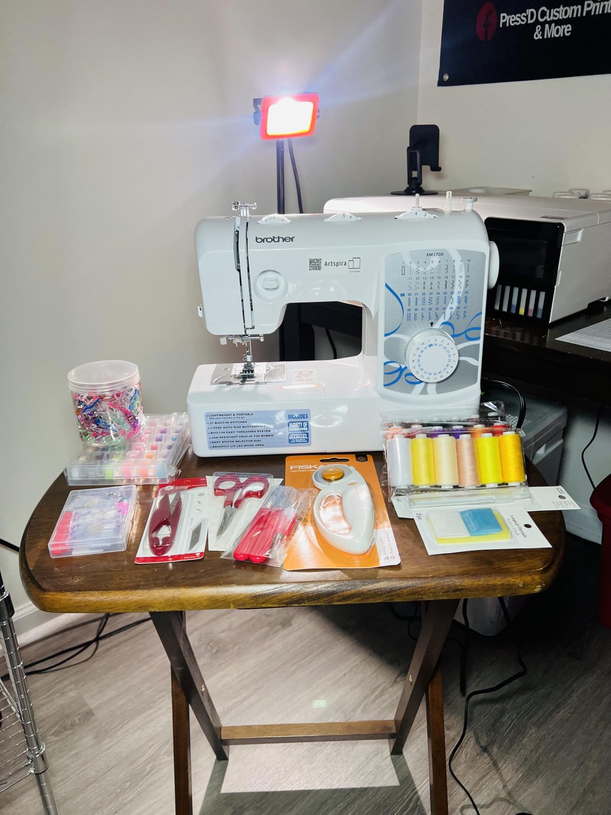 Brother XM3700 Sewing Machine, 37 Built-in Stitches, 5 Included Sewing Feet customer photo 2