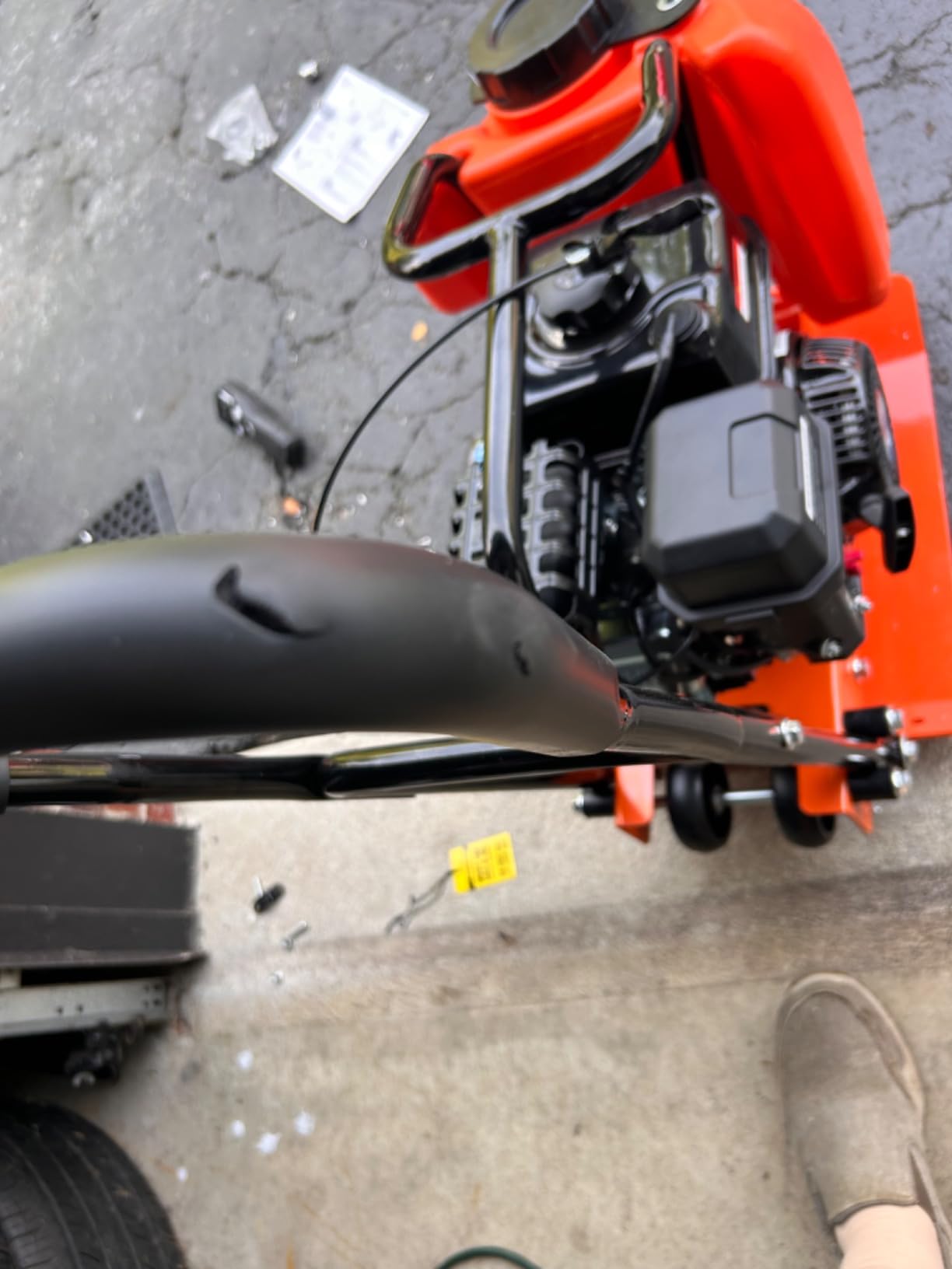 SuperHandy Plate Compactor with 7HP Gas Engine - 4200 lbs Force, 20 x 15 in. Steel Plate, 12 in. Depth Tamper for Soil, Gravel, Asphalt, Landscaping, Sidewalks, Patios (Water Tank) customer photo 2