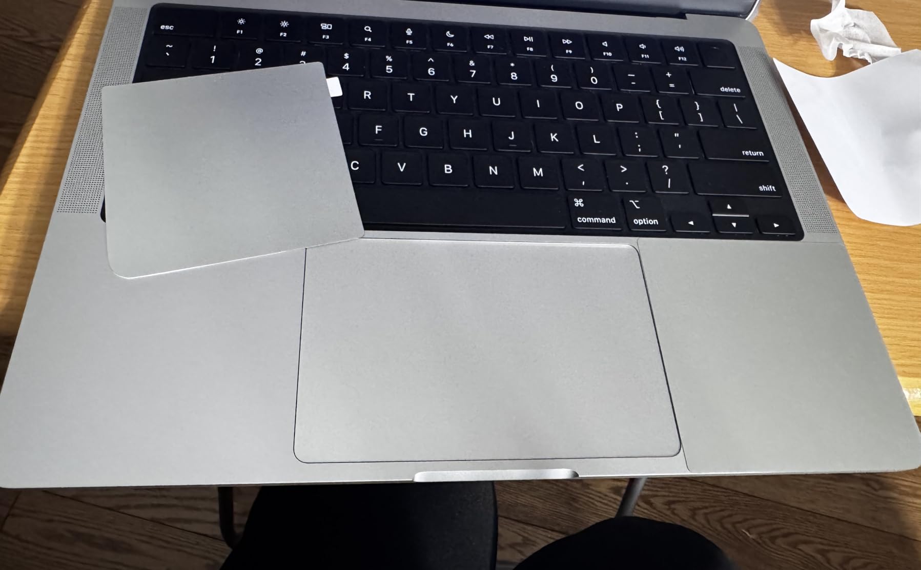 UPPERCASE GhostShield Premium Palm Rest Protector Skin Cover Set, Scratches and Wear Protection, Compatible with MacBook Pro 14