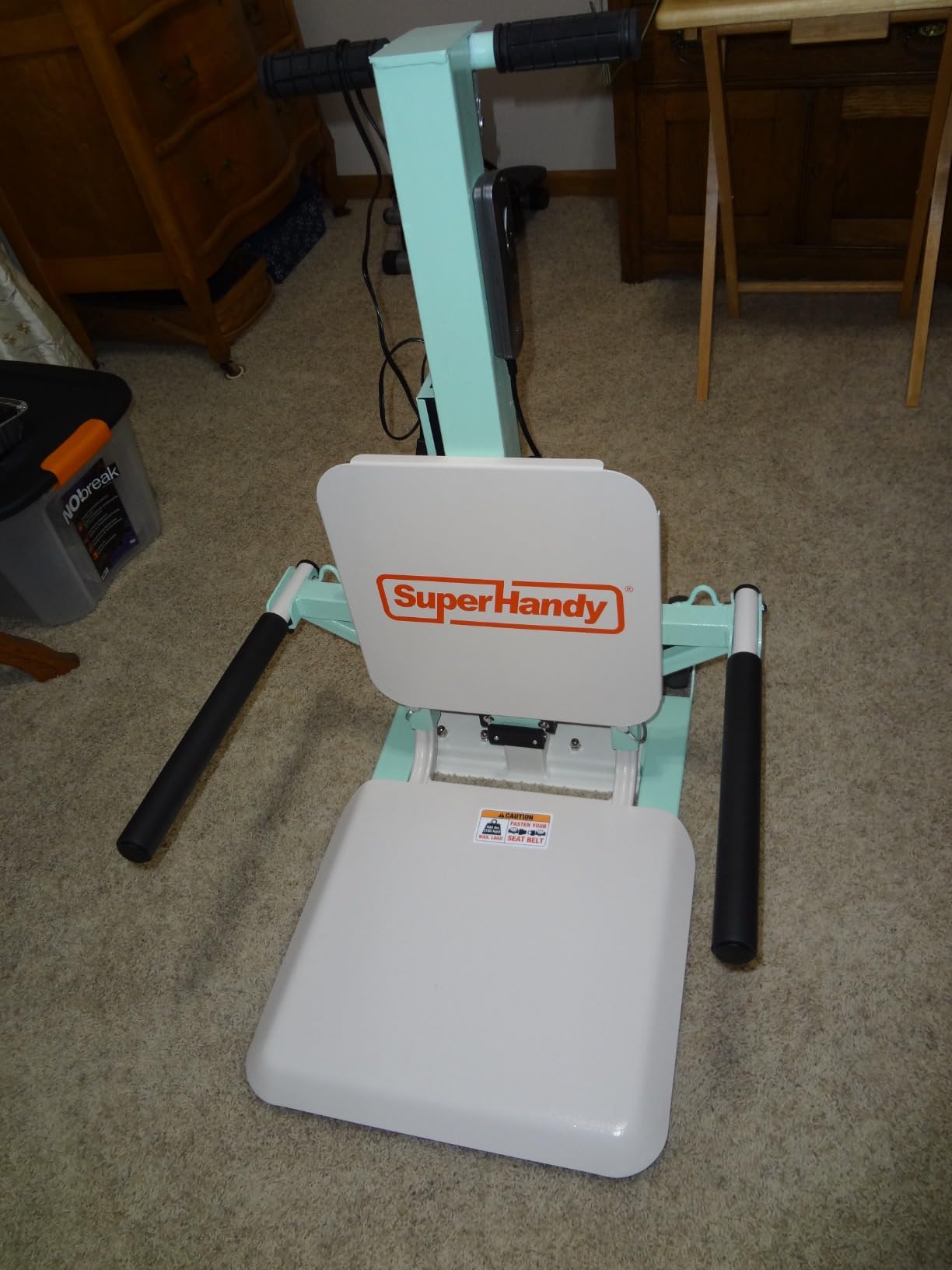 SuperHandy GoRise FC Electric Floor to Chair Lift for Seniors and People with Disabilities - 400 Lbs Capacity, Seating Transfer Assistance, Magnetic Remote [Patent Pending] customer photo 1