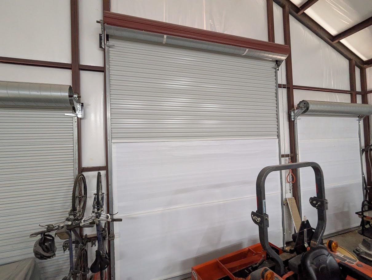 BlueTex Roll Up Garage Door Insulation Kit for Cooling Down Metal Buildings - Easy to Install Complete Insulation for Garage Doors Up to 12'x12' - Covers 150 Sq Ft of Large Single Door customer photo 1