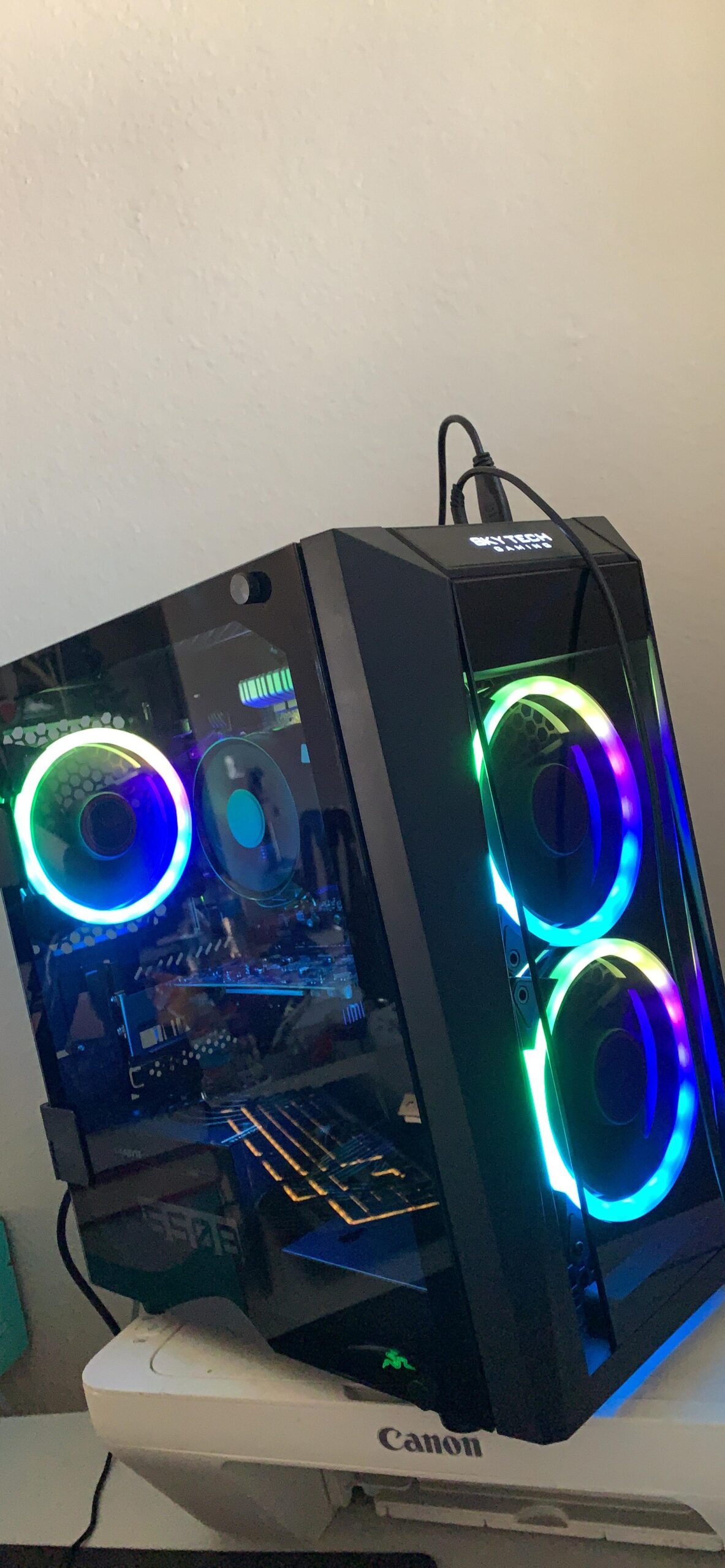 Azure Desktop PC, Intel i7 14700F 2.1 GHz (5.3GHz), NVIDIA RTX 4070 Super 12GB, 1TB Gen4 NVMe SSD, 32GB DDR5 RAM 5200 RGB, 750W Gold PSU, 360mm ARGB AIO, Wi-Fi, Win 11 customer photo 1