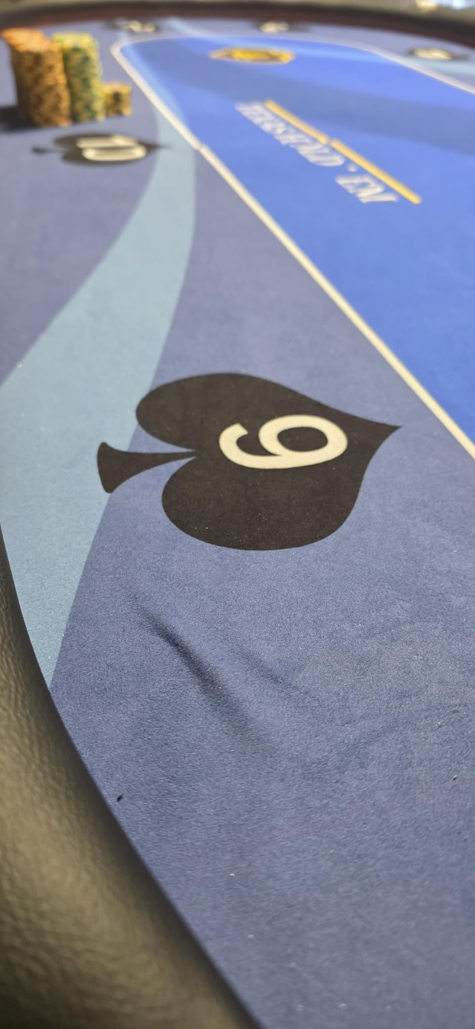 Premium 10 Player Foldable Poker Table with Cup Holders, 84