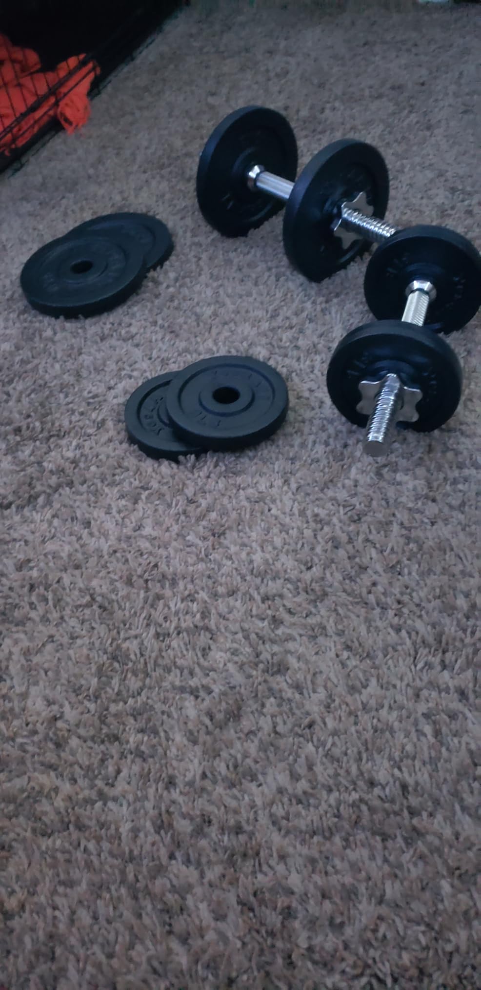 Yes4All Old School Adjustable Dumbbell Set with Weight Plates, Star Lock Collars/Connector, 40lbs to 200lbs Adjustable Weight Plates Set customer photo 1