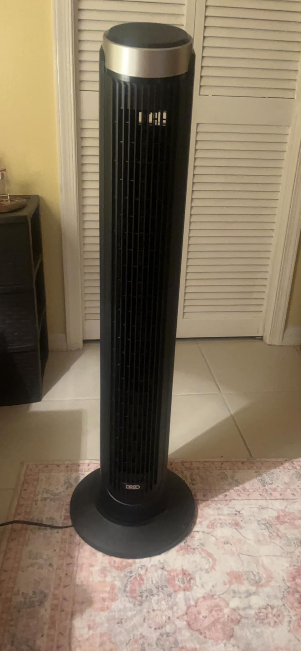 DREO Smart Tower Fan for Bedroom, Standing Fans for Indoors, 90° Oscillating, 26ft/s Velocity Quiet Floor Fan with Remote, 12H Timer, Voice Control Fans for Indoors, Compatible with Alexa customer photo 1