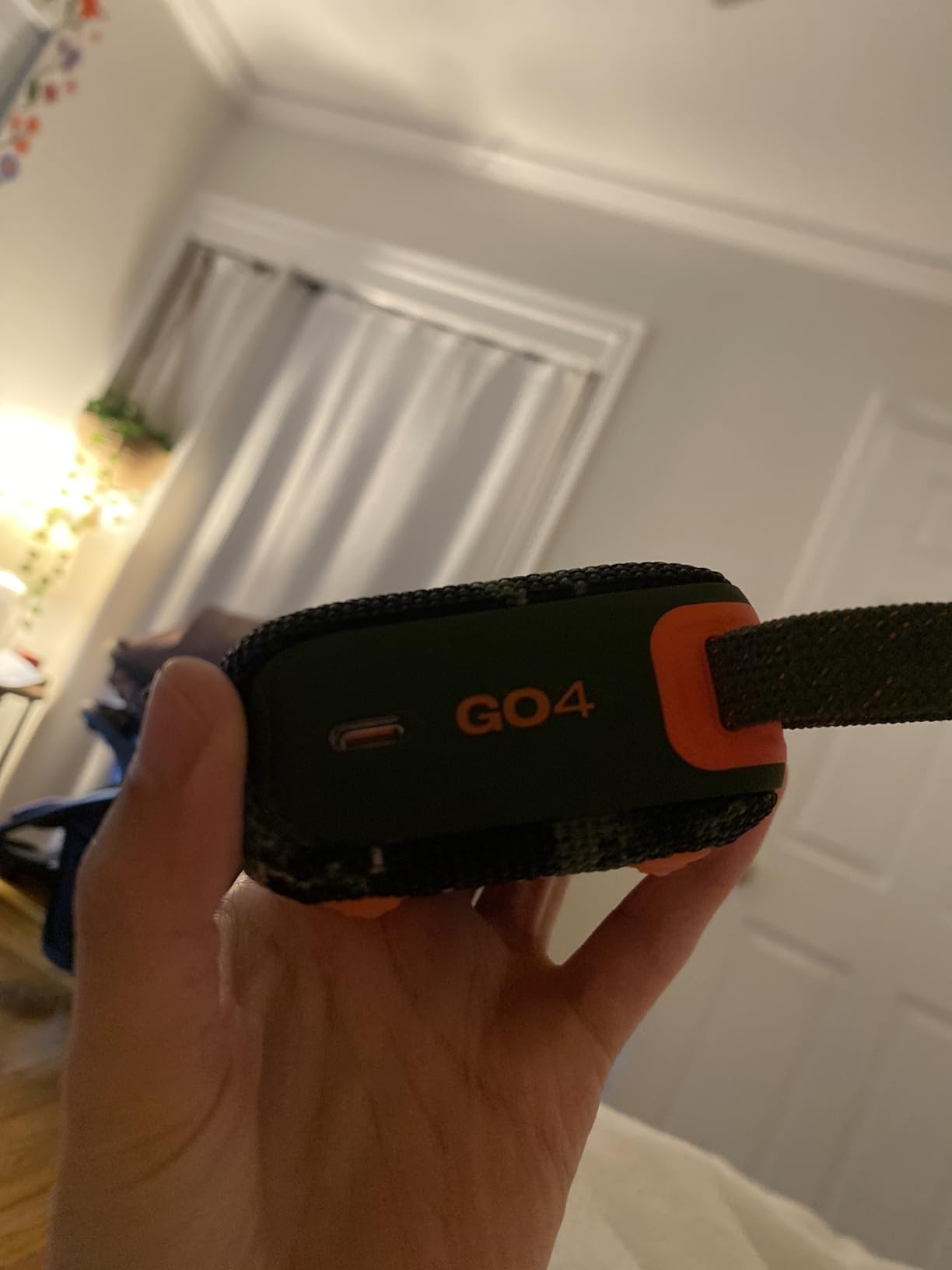 JBL Go 4 - Ultra-Portable, Waterproof and Dustproof Bluetooth Speaker, Big JBL Pro Sound with Punchy bass, 7-Hour Built-in Battery, Made in Part with Recycled Materials (Blue) customer photo 2