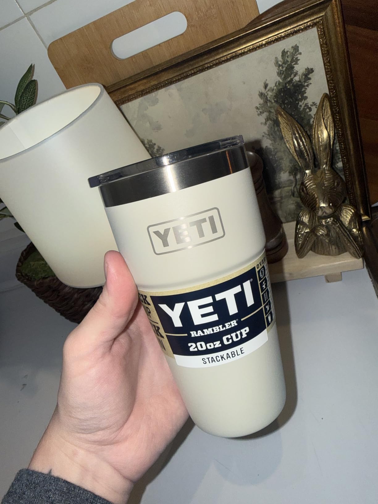 YETI Rambler 20 oz Stackable Tumbler, Stainless Steel, Vacuum Insulated with MagSlider Lid customer photo 1