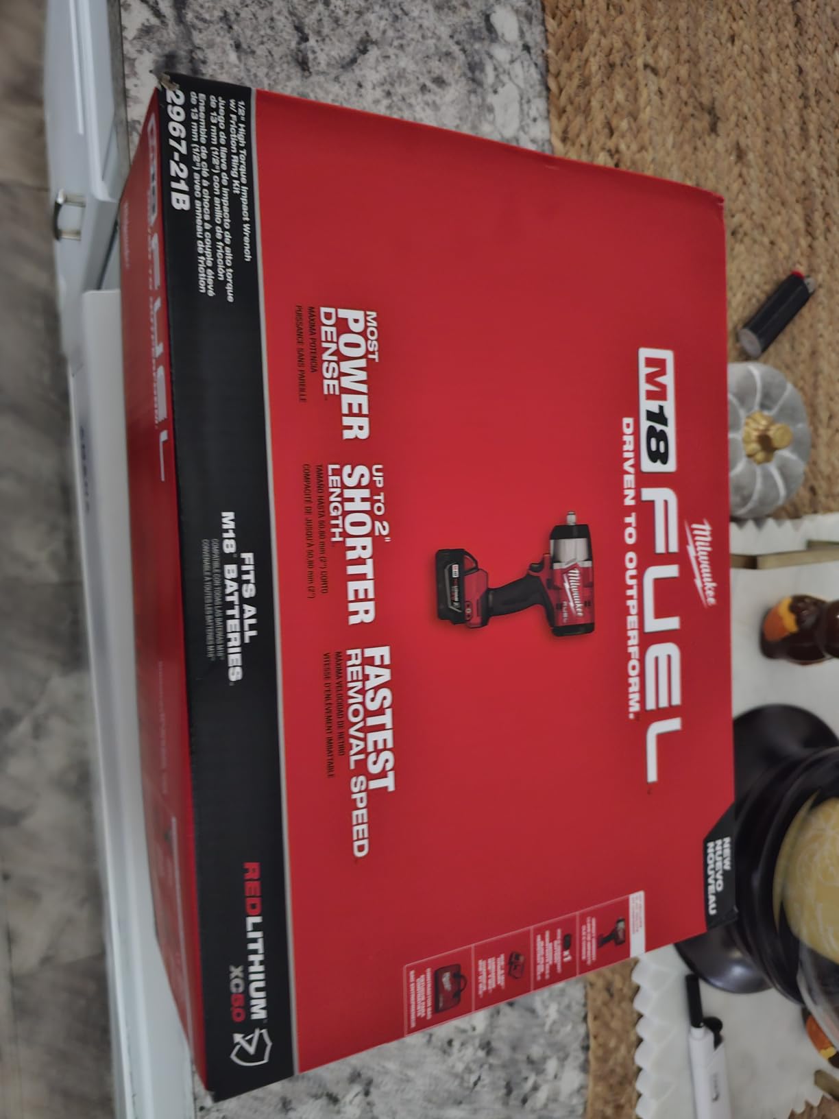 Milwaukee M18 FUEL 1/2 High Torque Impact Wrench with Friction Ring (2967-21B) Kit with 5.0 Ah Battery and Bag customer photo 1