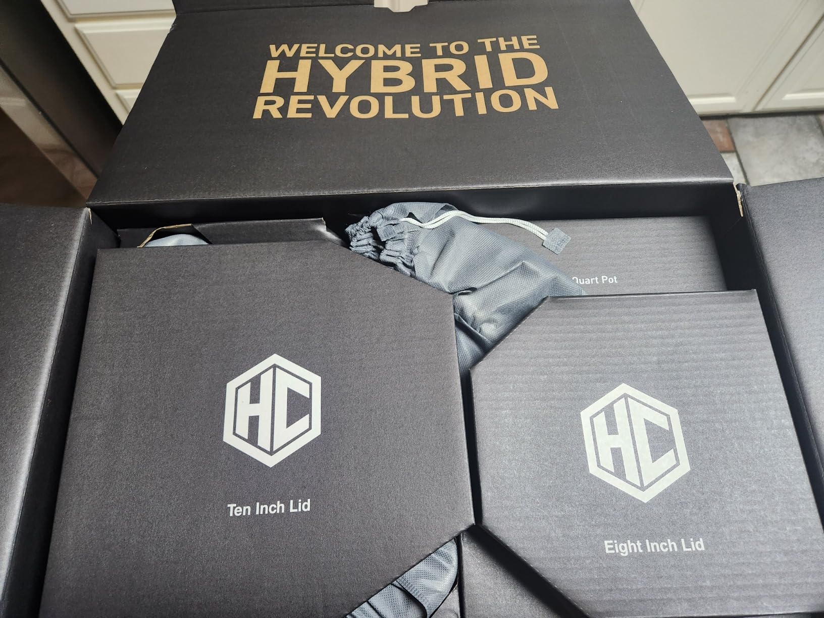 HexClad Hybrid Nonstick 14-Piece Cookware Set, 8