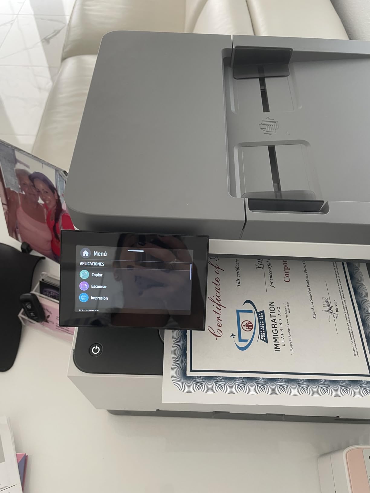 HP Color LaserJet Pro MFP 3301sdw Wireless All-in-One Color Laser Printer, Office Printer, Scanner, Copier, ADF, Duplex, Best-for-Office (499Q3F) customer photo 1