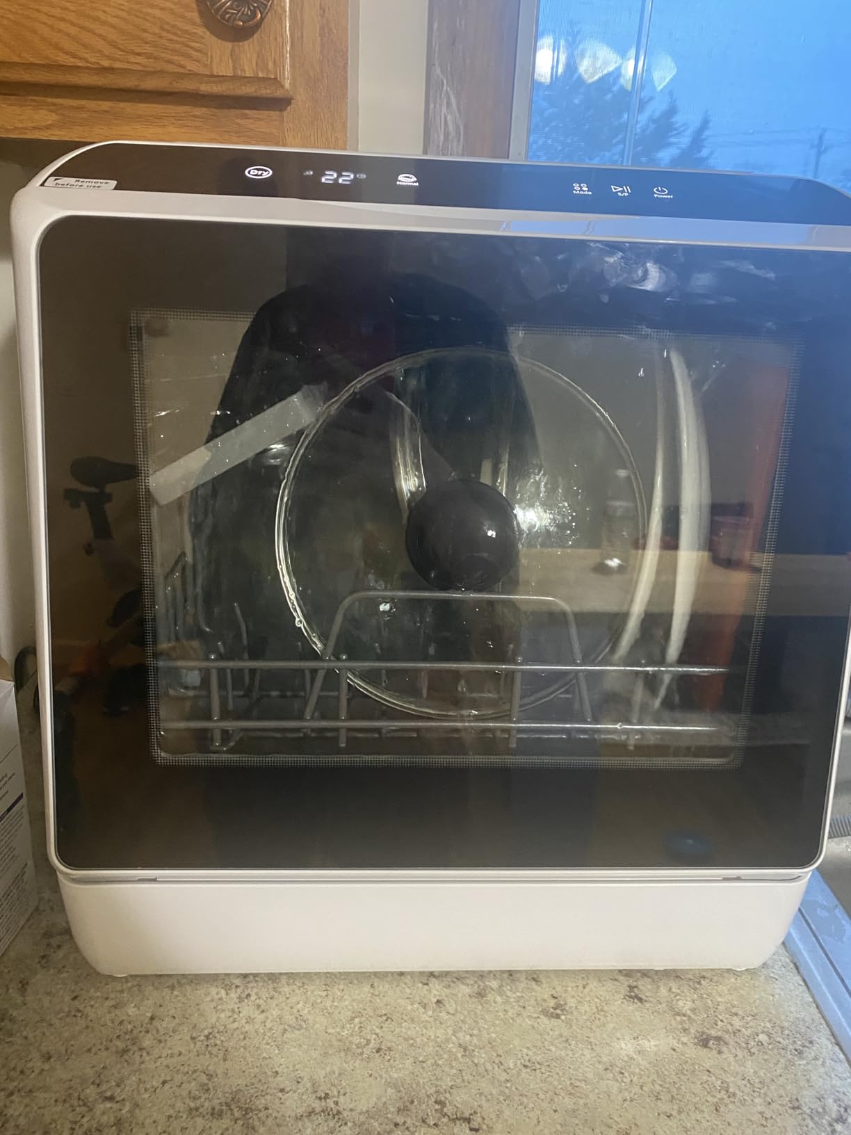 EUHOMY Countertop Dishwasher Portable with 6 Programs, 5L Built-in Water Tank for Apartments & RV, 167F High-Temp, No Hookup Needed, Mini Dishwasher with Baby Care, Air Dry/Quick/ECO/Fruit/Normal Mode customer photo 1