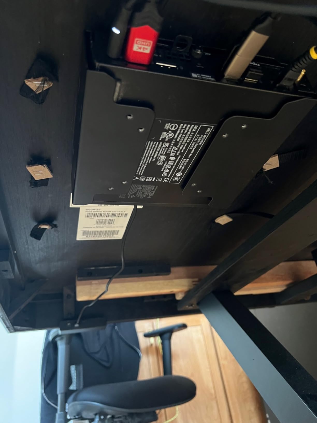 ORICO USB Hub 3.0, Clamp USB Hub with Extra Power Supply Port, Aluminum 4-Port USB Adapter with 3 USB-A Data Ports, USB-C Port for Monitors, Desks (Black) customer photo 1