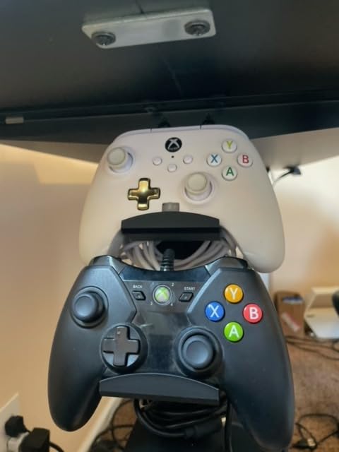 BRAINWAVZ The Behemoth - Dual Game Controller & Headphone Stand Wall Mount Holder - Designed for All Gamepads & Headsets customer photo 1