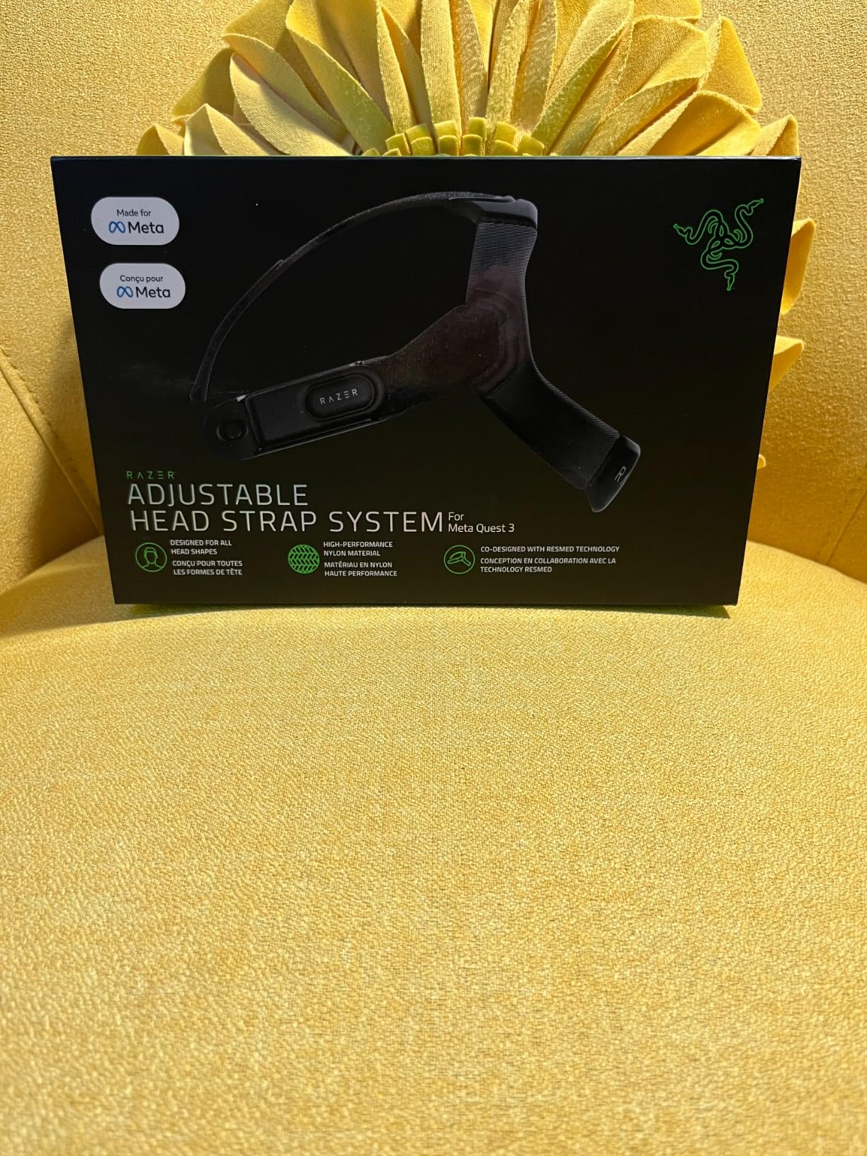 Razer VR Facial Interface for Meta Quest 3: Ultra Thin, Comfortable, Long Lasting Support - Light Blocking Design with Ventilation - ResMed Technology - Contoured 3D Profile - Easy Maintenance customer photo 2