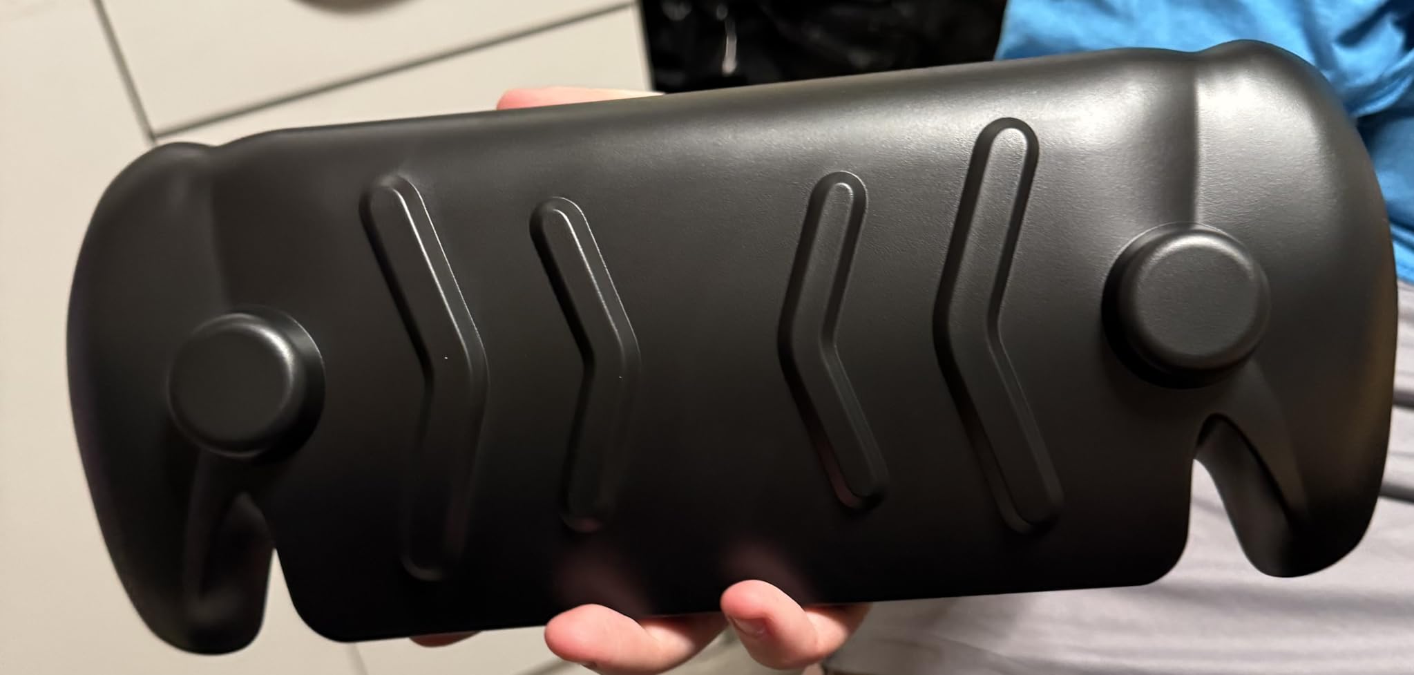 JOYTORN Full Protective Case Cover Compatible with PlayStation Portal Remote Player,PS5 Portal Case with Detachable Front Shell,Frosted Anti-Slip Handheld Design-Black customer photo 1