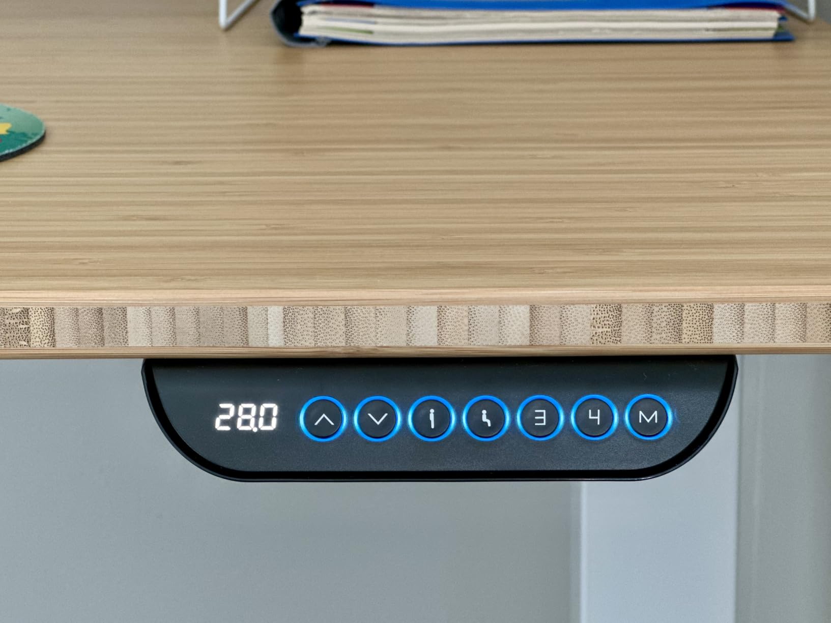 FLEXISPOT E6 MAX Bamboo 60x30 Inch Dual Motor 3-Stage Heavy Duty Standing Desk, 330lbs Weight Capacity, Height Adjustable Desk w/Cable Management & Wheels (Solid Bamboo Desktop + White Frame) customer photo 1