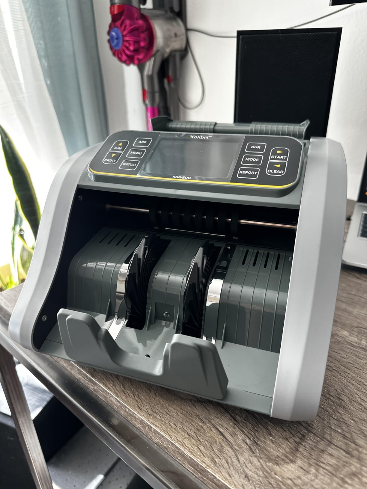 KOLIBRI Money Counter Machine, KBR-500 Mixed Denomination | Business Grade w/Advanced IR/UV/MG/MT/Counterfeit Detection, Multi-Currency (USD CAD MXN GBP EUR) customer photo 1