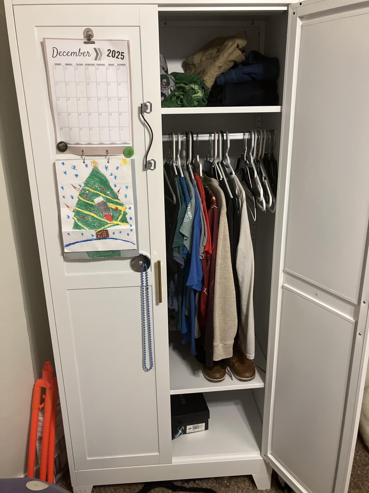 Metal Armoire Wardrobe Closet, 71