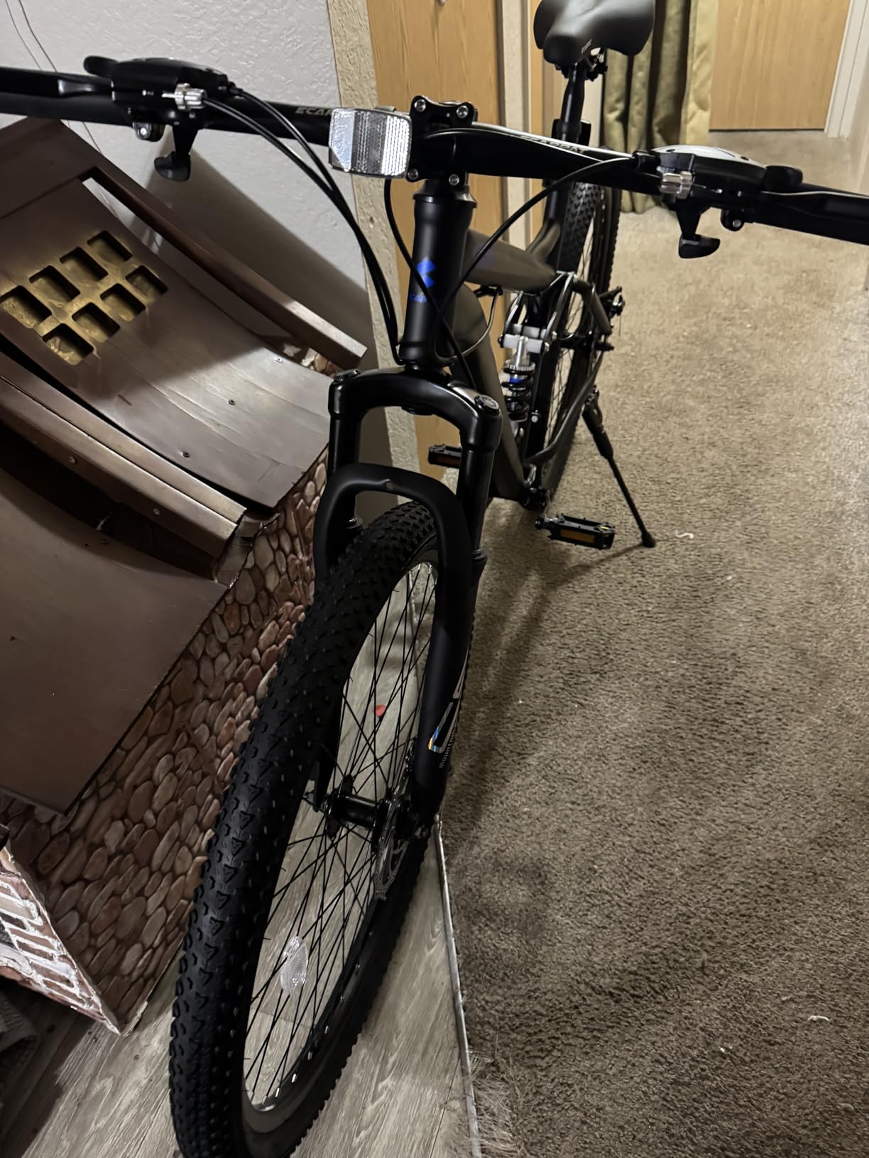 Ecarpat 24/26/27.5 Inch Mountain Bike, Full/Front Suspension Mens Boys Mountain Bike with 21 Speed Steel Frame and Dual Disc Brakes, Adult Sport Bicycle for Trail City Road, Gift Choice customer photo 1