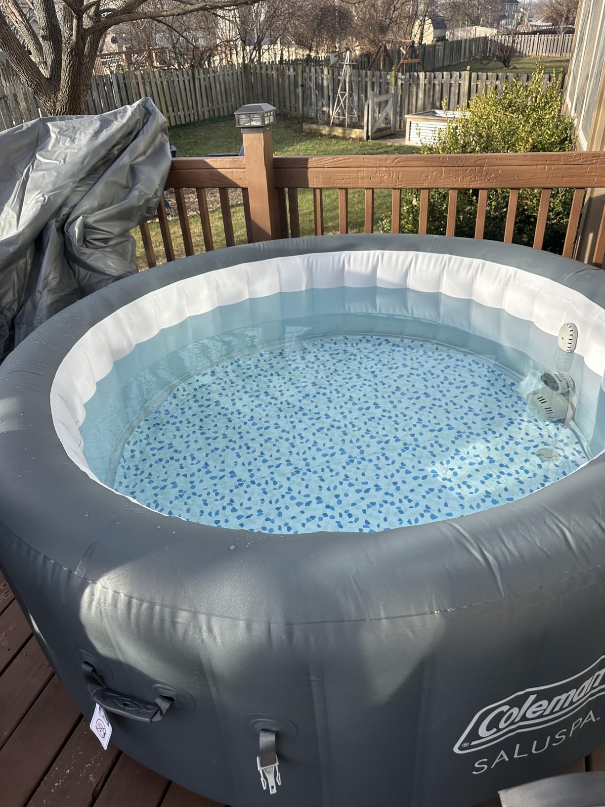 Coleman Palm Springs 4 to 6 Person EnergySense Smart AirJet Plus Inflatable Hot Tub Outdoor Spa with 140 AirJets and Insulated Cover customer photo 2