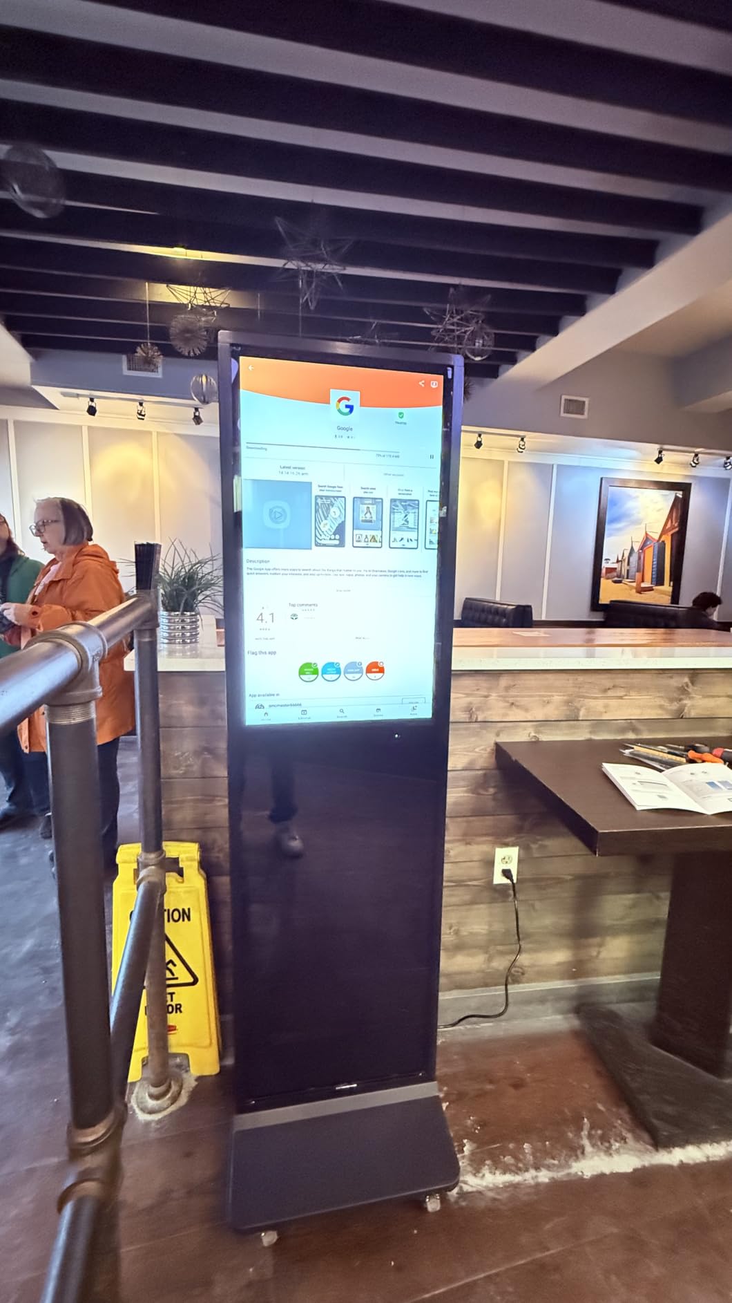 MWE 65 Inch 4K Digital Signage Display Kiosk, Indoor Floor Standing Advertising Display Poster, LCD Commercial Display with Auto Media Player, Android System customer photo 2