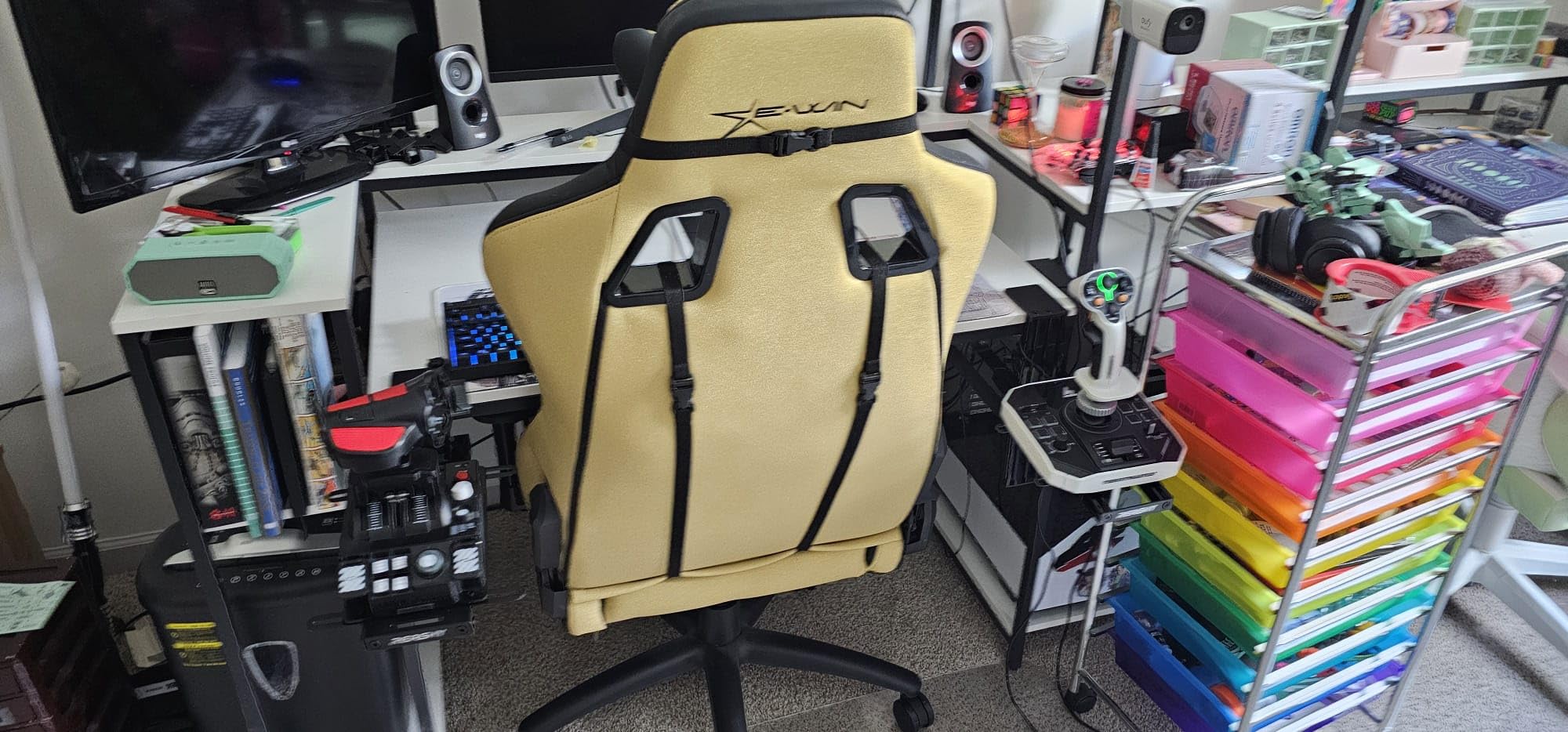 Reashy Hotas Mount, Joystick Mount, Aluminum Flight Stick Desk Mount for Logitech X56, X52, X52 Pro, Thrustmaster T.1600M, TCA, T.Flight Hotas One, 4, X, Airbus, VKB Gladiator Nxt (Black) customer photo 1