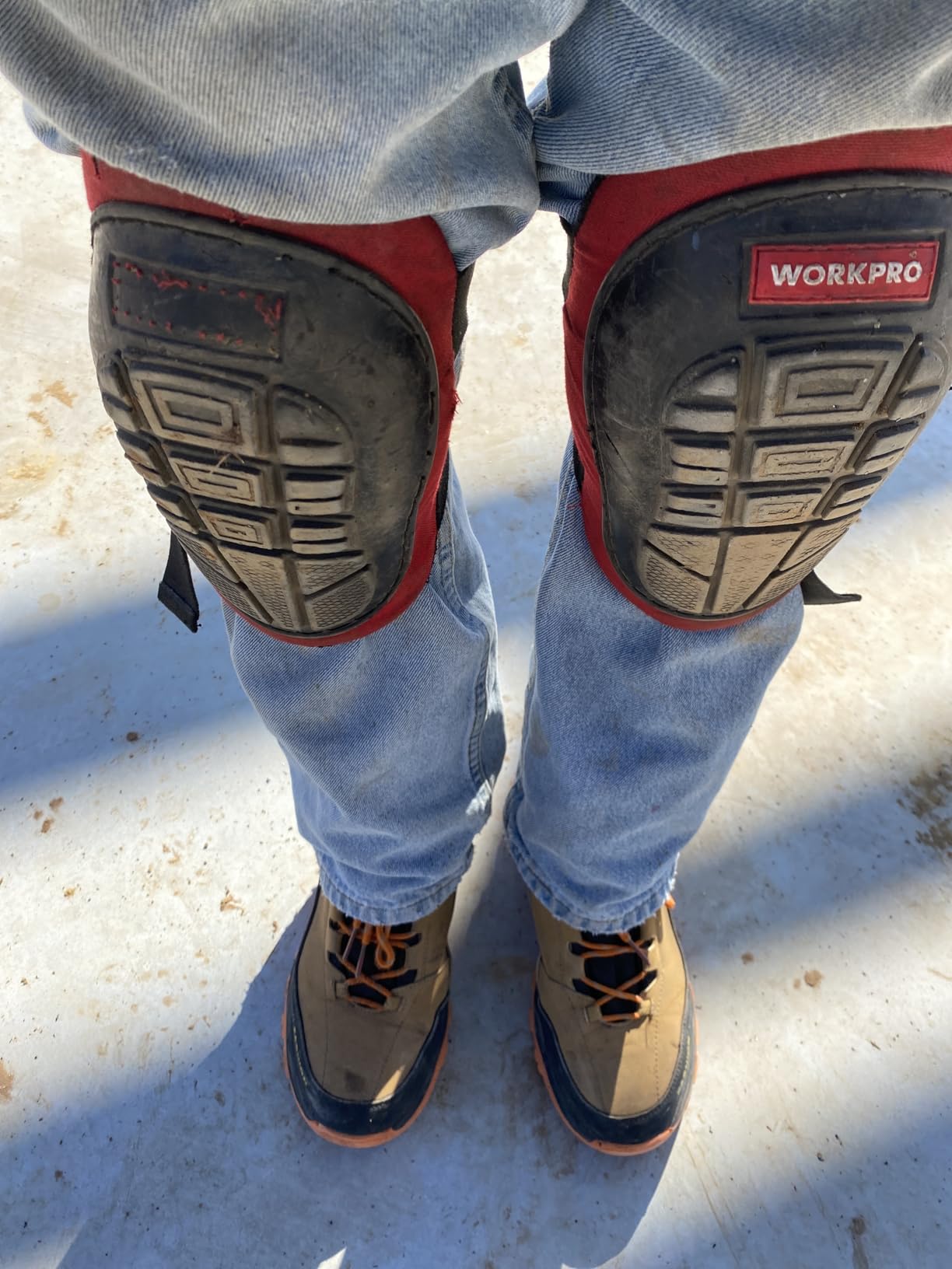 WORKPRO Knee Pads for Work, Construction Knee Pads, Safety Kneepads with Ergonomic Gel Cushion and Foam Padding for Gardening, Carpentry, Welding, Roofing, Cleaning customer photo 1