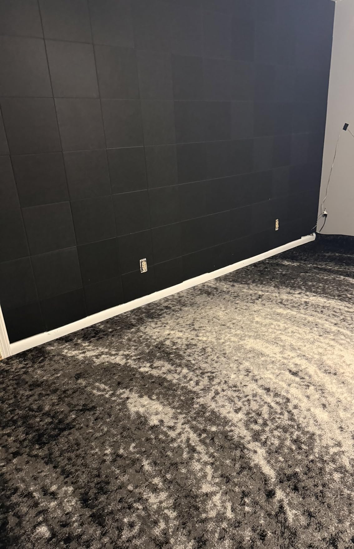 20 Pack Acoustic Panels with Self Adhesive, 12 X 12 X 0.4 inches High Density Sound Proof Foam Panels for Walls - Black customer photo 1