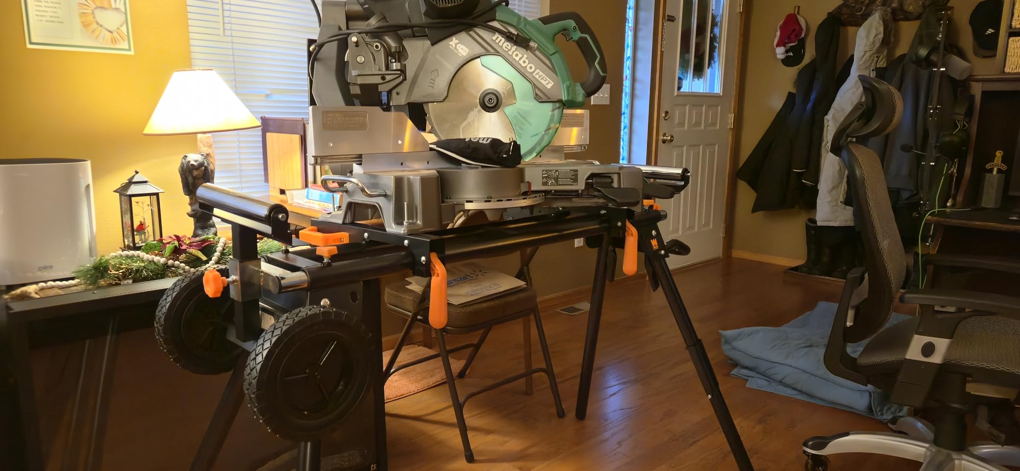 Metabo HPT 12-Inch Dual Bevel Sliding Miter Saw, 4000 RPM No-Load Speed, 45° Left and Right Bevel Range, Precision Miter Angles, 9 Detent Stops, Xact Cut Shadow Line, C12RSH3 customer photo 2