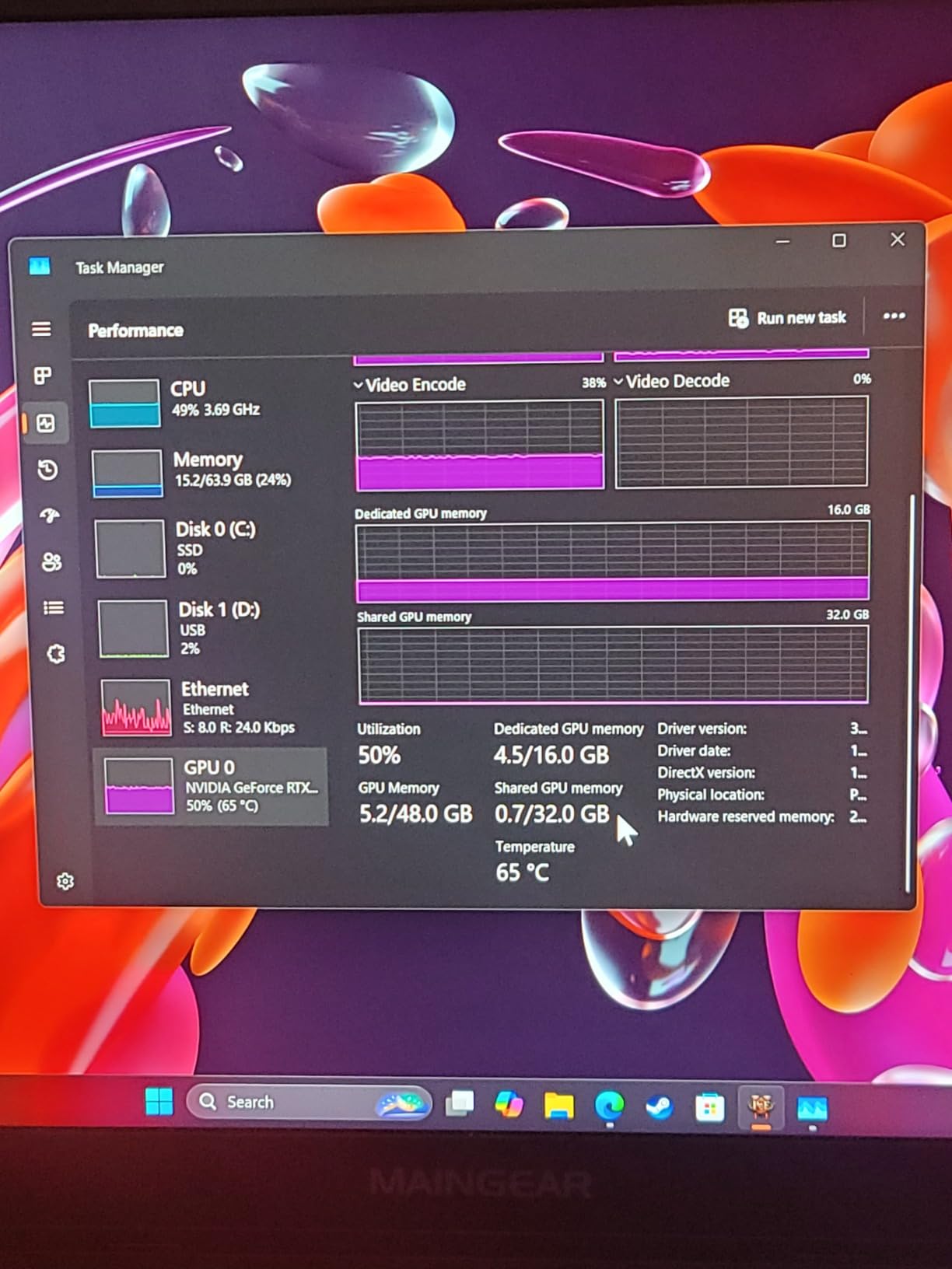 llano V12 Laptop Cooling Pad, Gaming Laptop Cooler Stand with 5.5inch Powerful Turbo Fan, Adjustable Speed, Touch Control, 3-Port USB A, for Fast Cooling Laptop 15.6-19in, Black (No RGB) customer photo 2