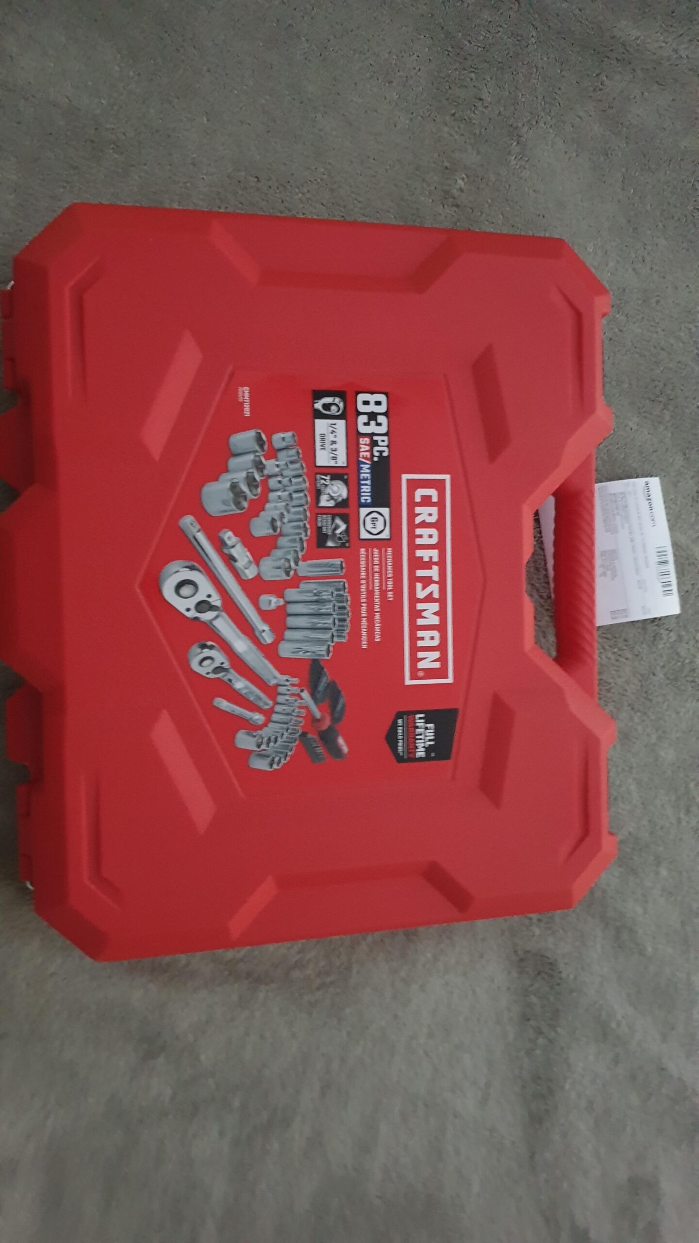 Mechanics Tool Set, 83 Piece Hand Tool and Socket Set SAE/Metric (CMMT12121) customer photo 1